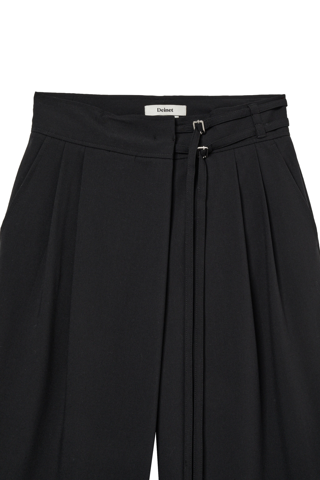 Deinet - Belted Wrap Trousers (Black) product image 3 | TRAB K-Fashion Australia