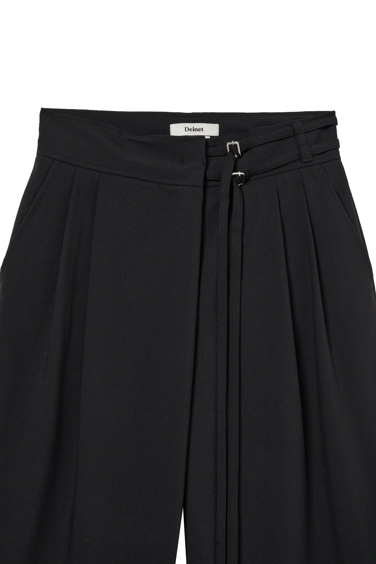 Deinet - Belted Wrap Trousers (Black) product image 3 | TRAB K-Fashion Australia