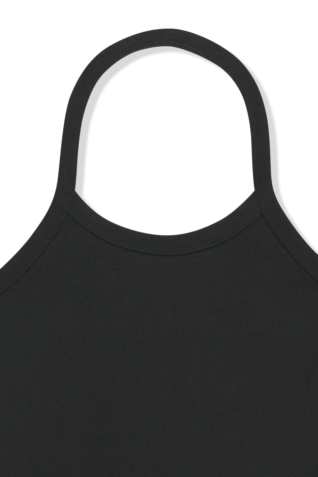 Matin Kim - Label Detail Halter Tank Top (Black) product image 3 | TRAB K-Fashion Australia