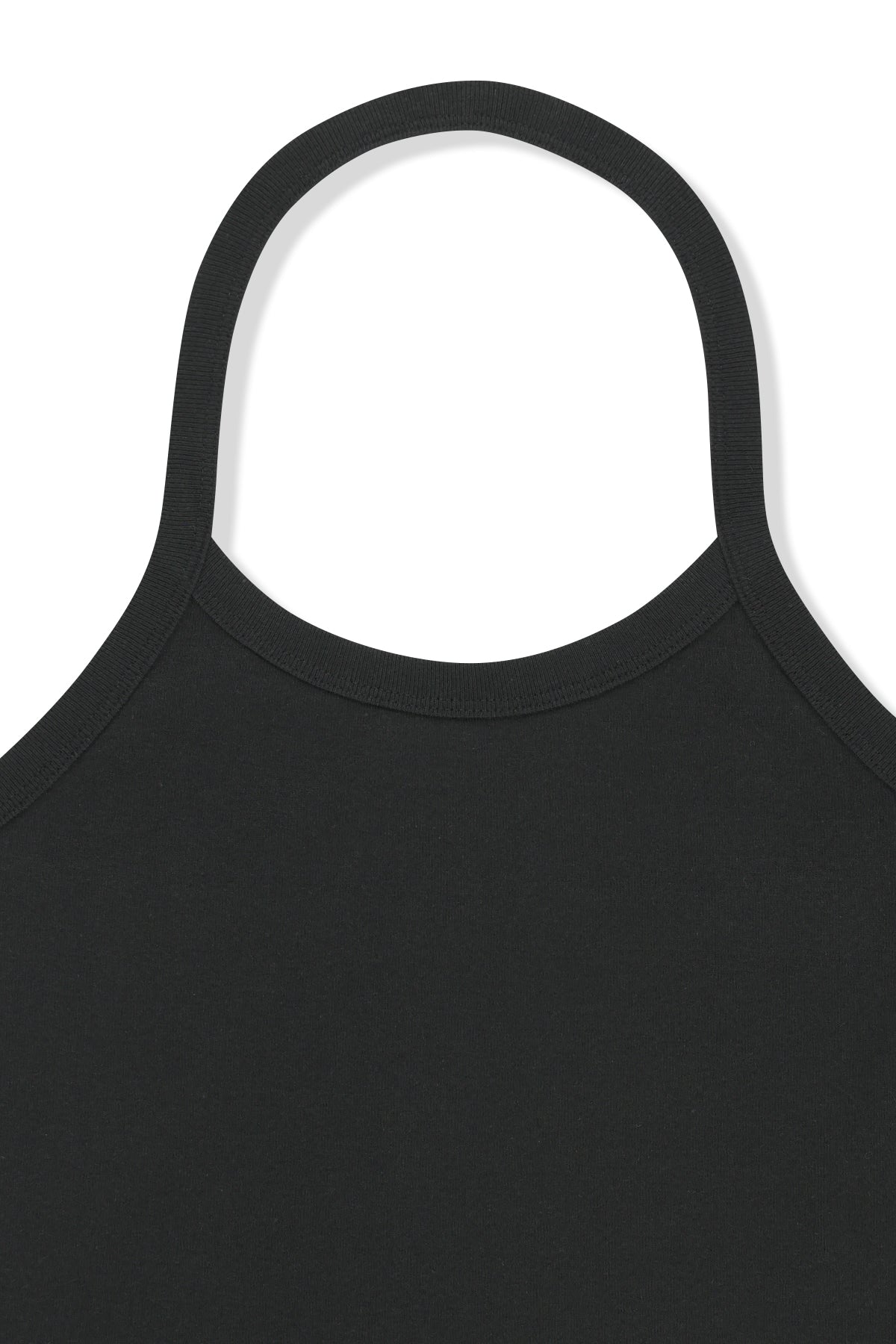 Matin Kim - Label Detail Halter Tank Top (Black) product image 3 | TRAB K-Fashion Australia