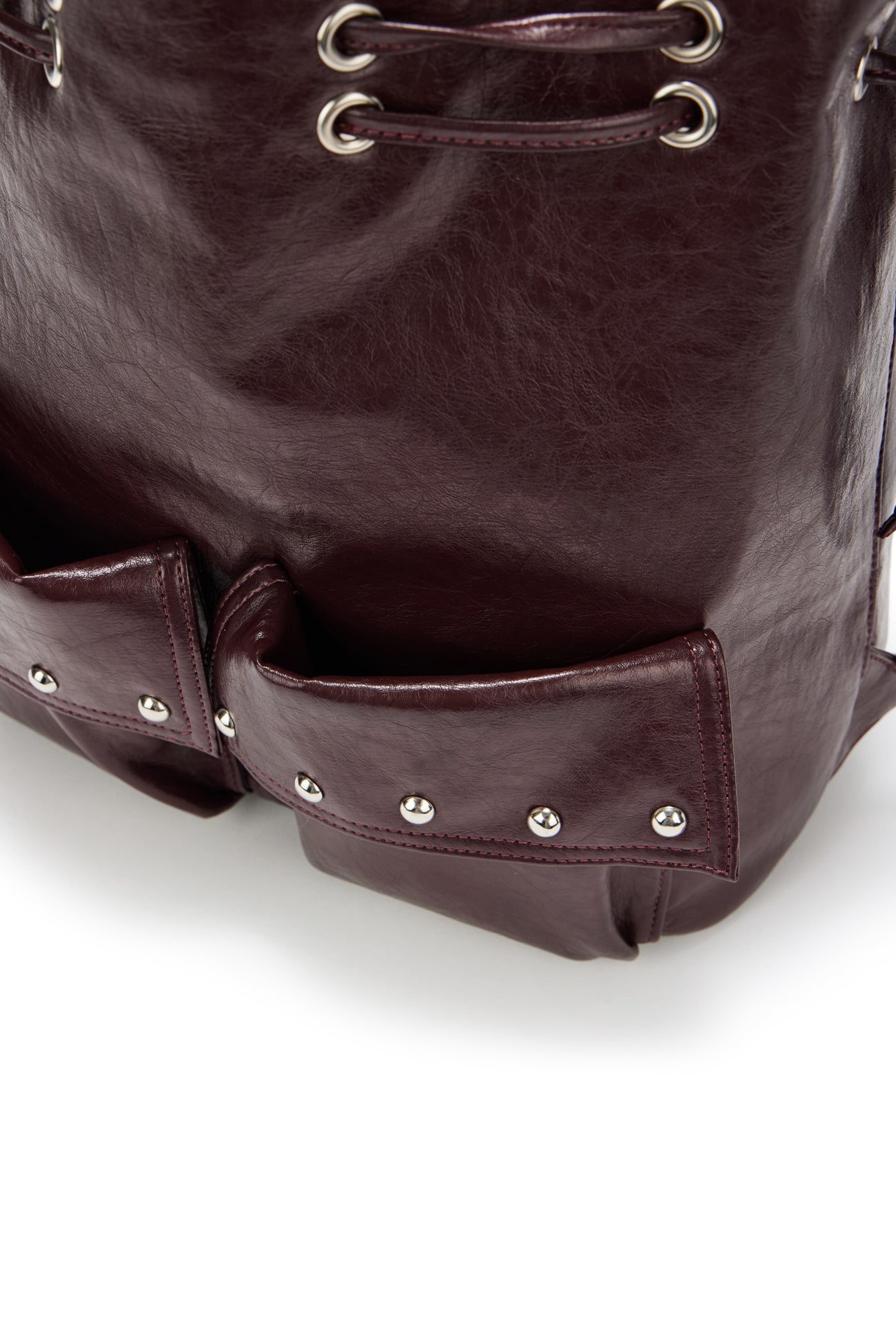 Deinet - Deinet 5-Way Stud Pocket Multi Bag (Burgundy) product image 12 | TRAB K-Fashion Australia