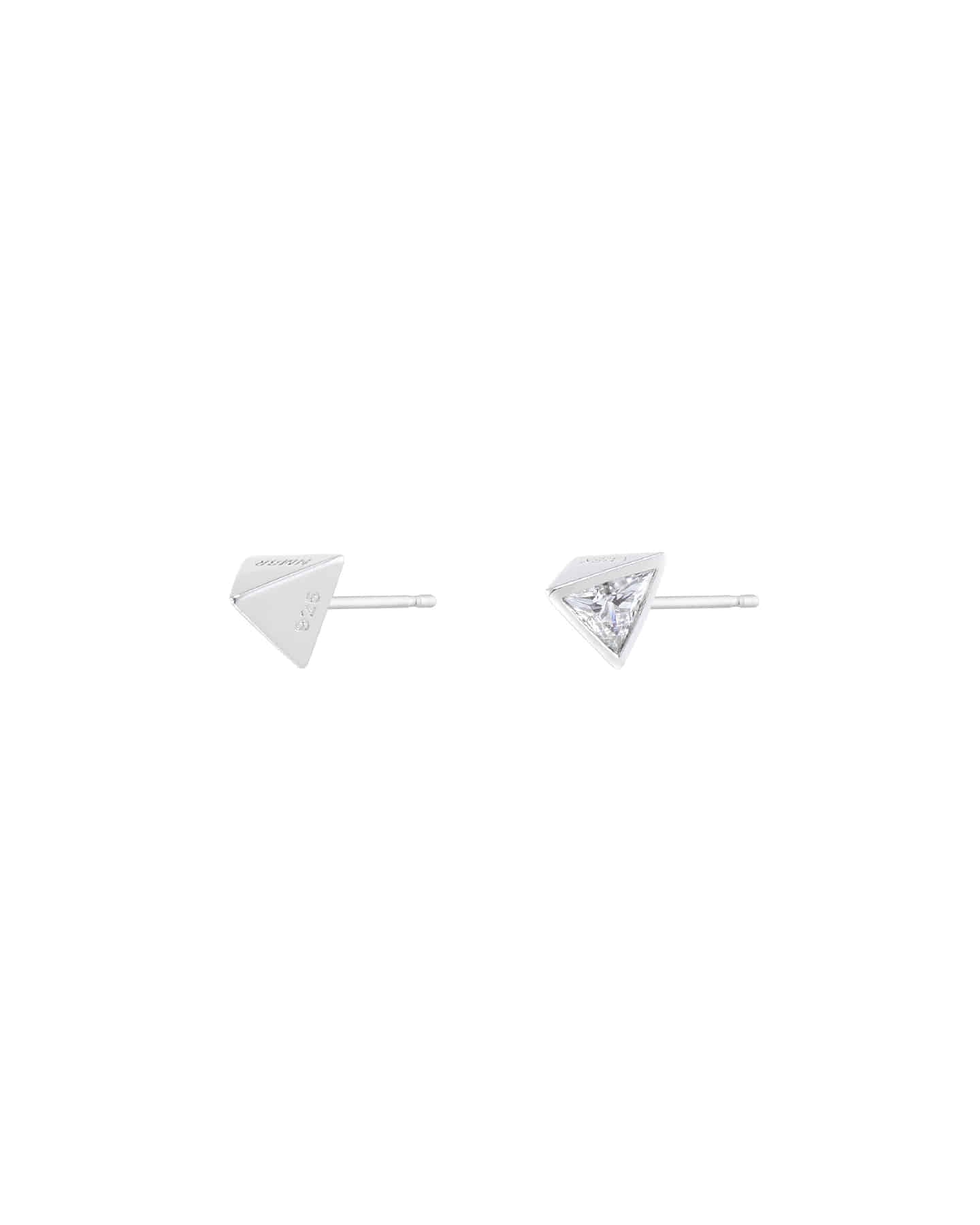 Numbering - Triangle Stud Earrings #3193 product image 5 | TRAB K-Fashion Australia