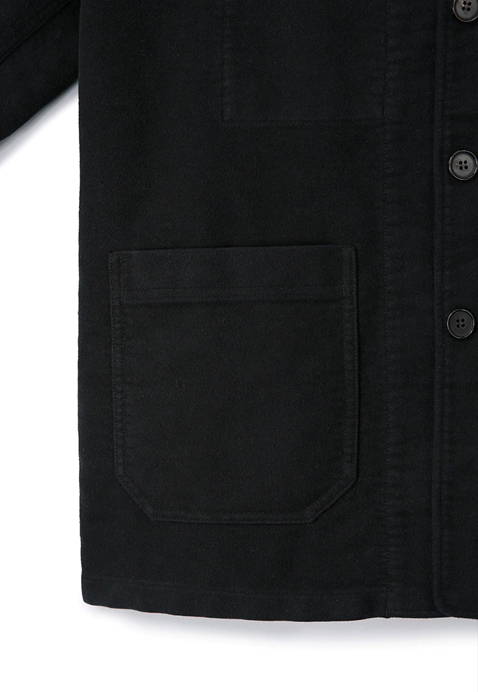 Art if acts - Washed Moleskin French Work Jacket (Faded Black) product image 13 | TRAB K-Fashion Australia