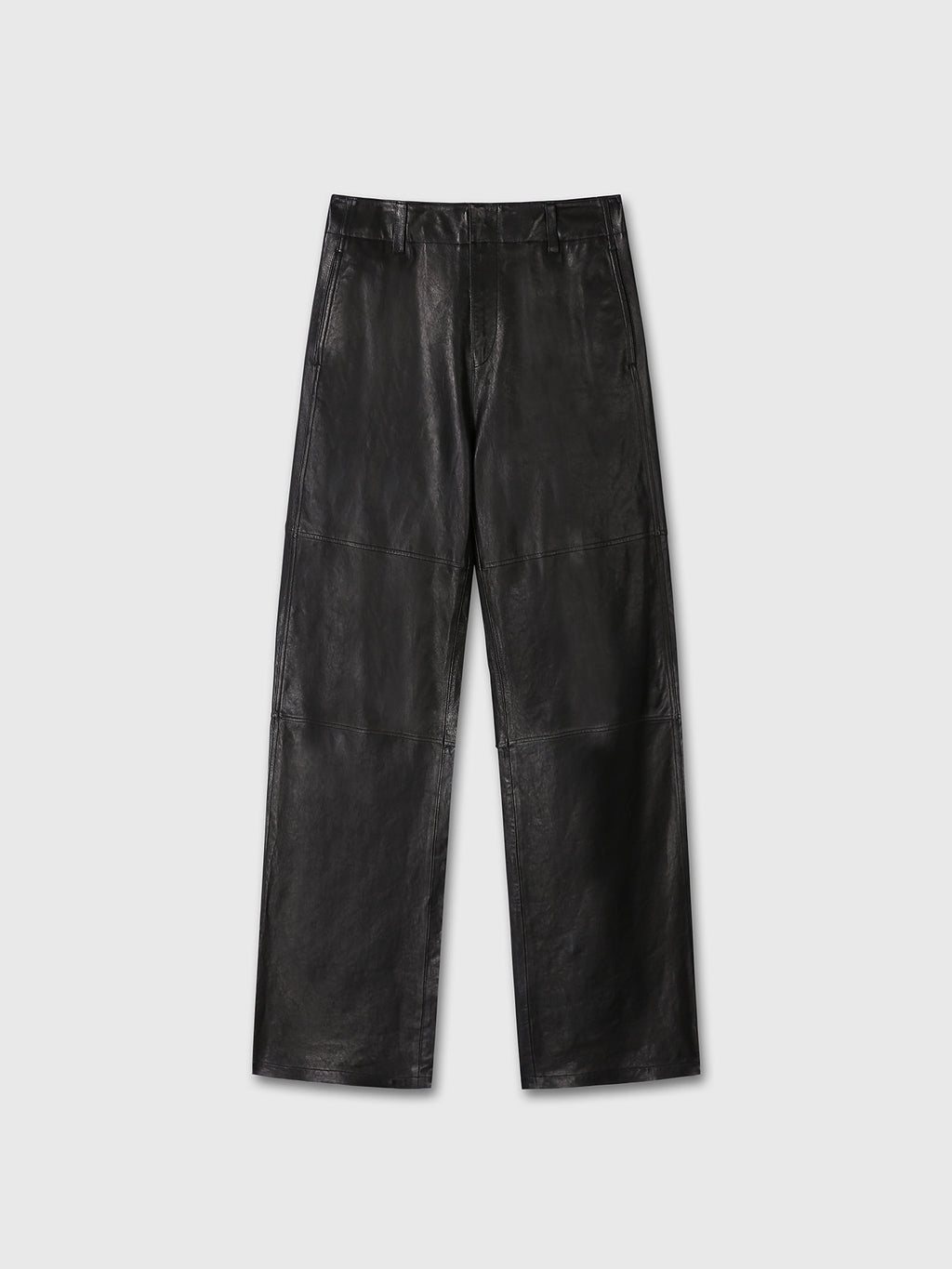 Tonywack - Vegetable Tanned Leather Rounded Leg Pants (Black) product image 8 | TRAB K-Fashion Australia