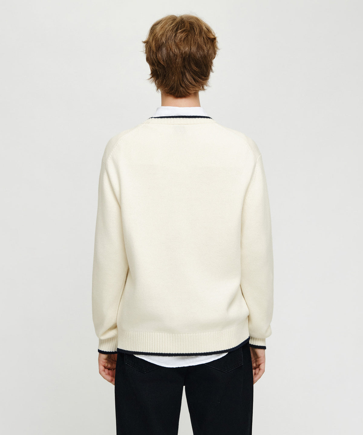 Marithe & Francois Girbaud - Alpes Classic Logo Knit Pullover (Ivory) product image 4 | TRAB K-Fashion Australia