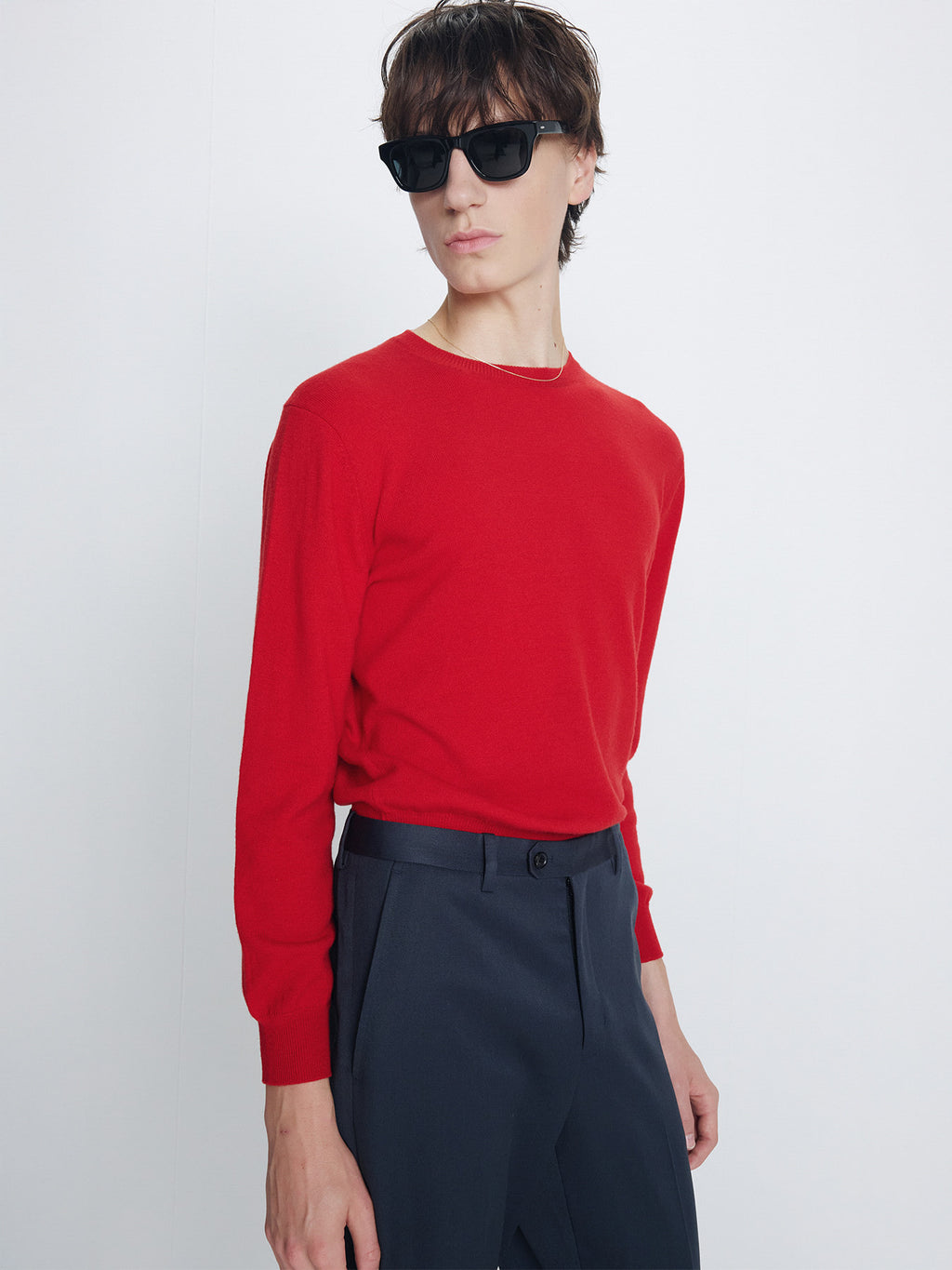 Tonywack - Super Fine Merino Wool Crew-Neck Knit (Red) product image 5 | TRAB K-Fashion Australia