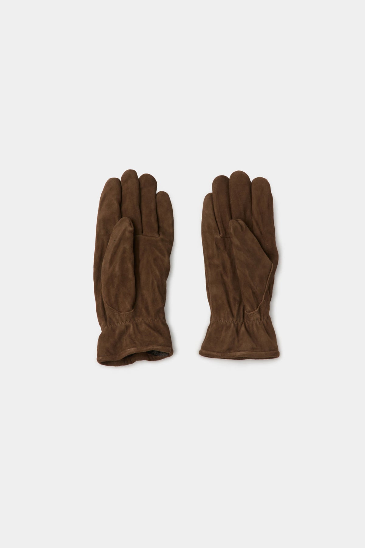 Coor - Goatskin Pleated Washed Gloves (Dark Brown) product image 5 | TRAB K-Fashion Australia