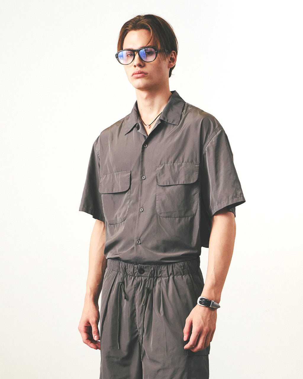 Eastlogue - Voyage Half Shirts (Sand Beige) product image 3 | TRAB K-Fashion Australia