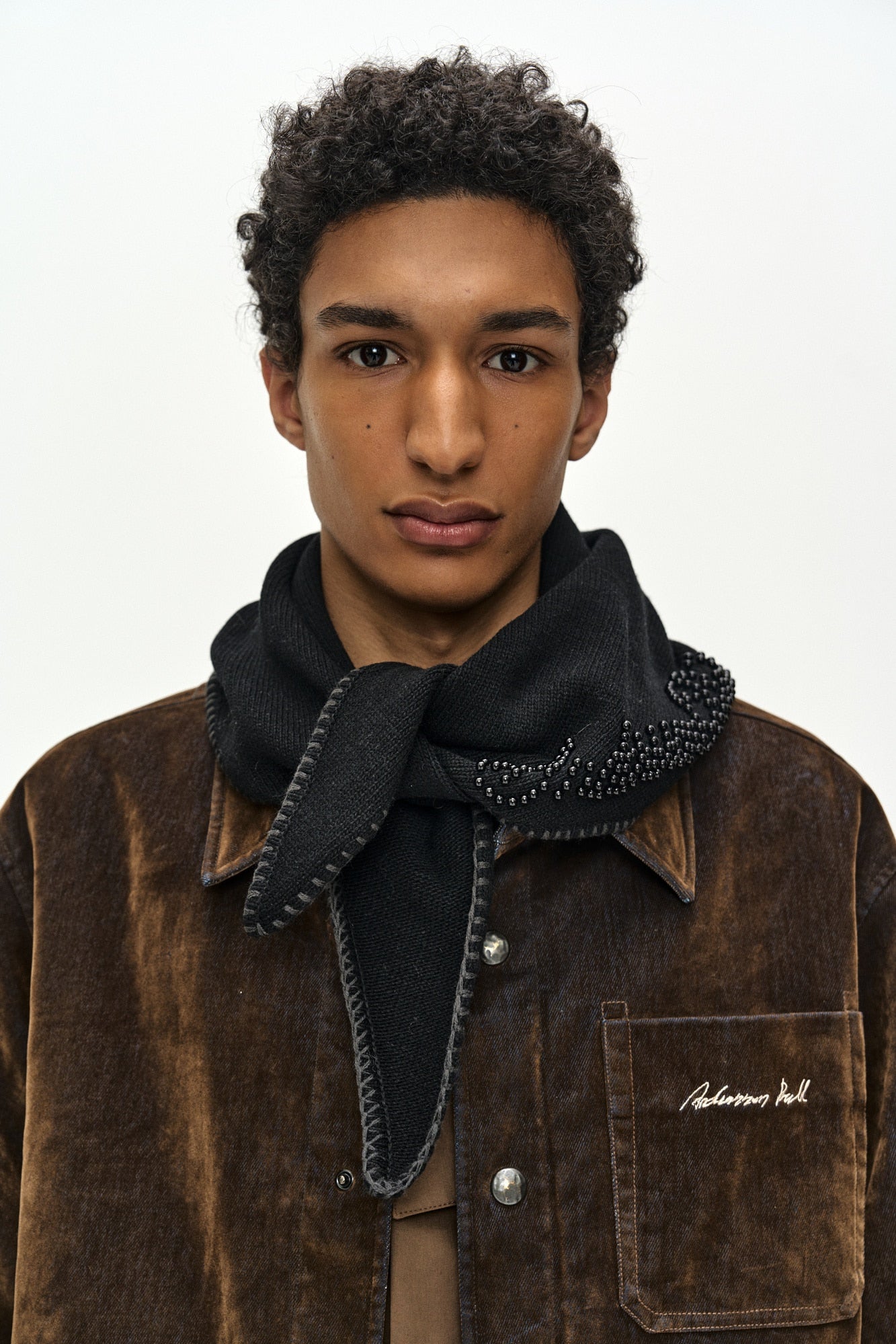 Andersson Bell - Unisex Kint Neck Scarf (Black) | TRAB K-Fashion Au