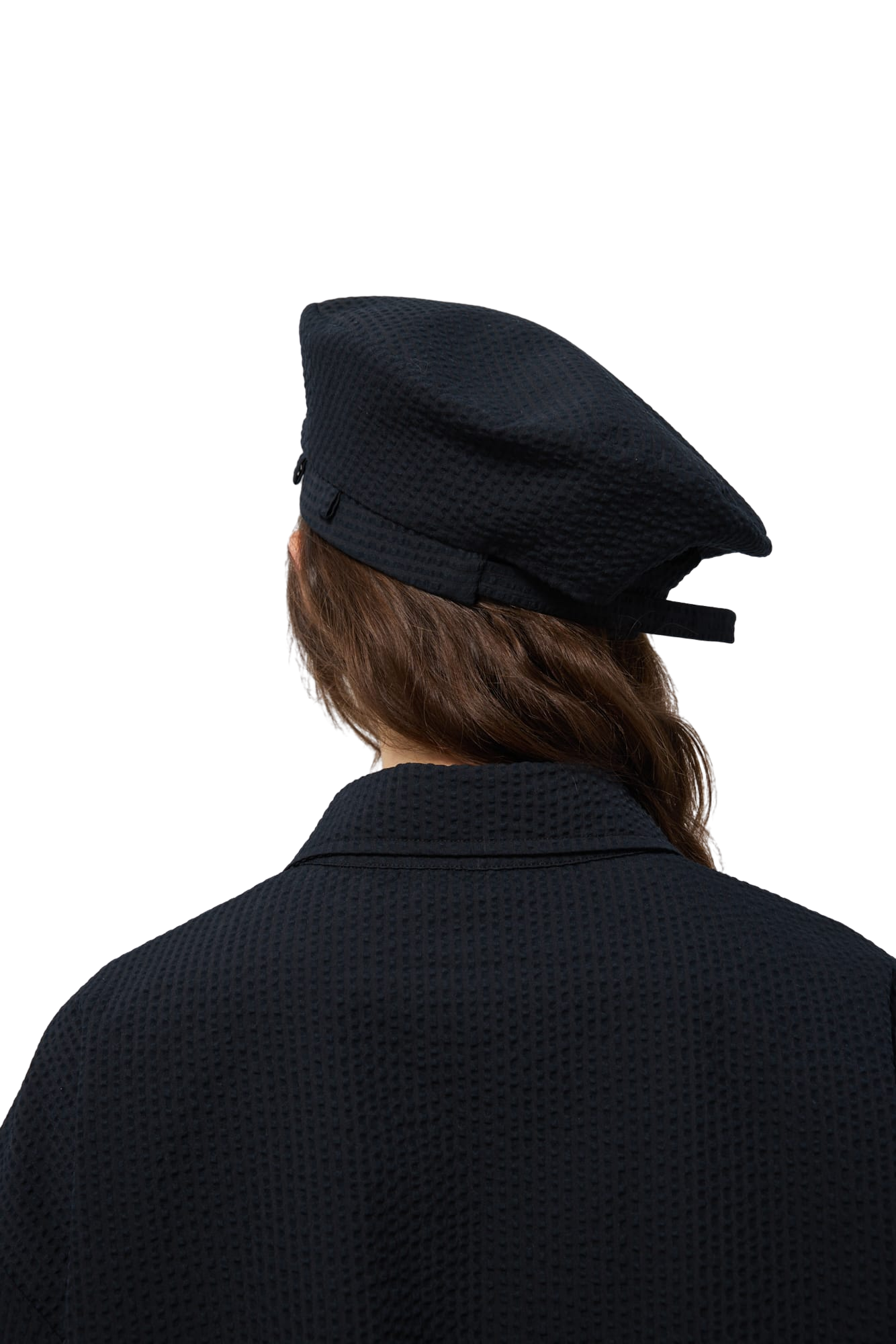 Kimhe Kim - Seersucker Beret (Black) product image 12 | TRAB K-Fashion Australia