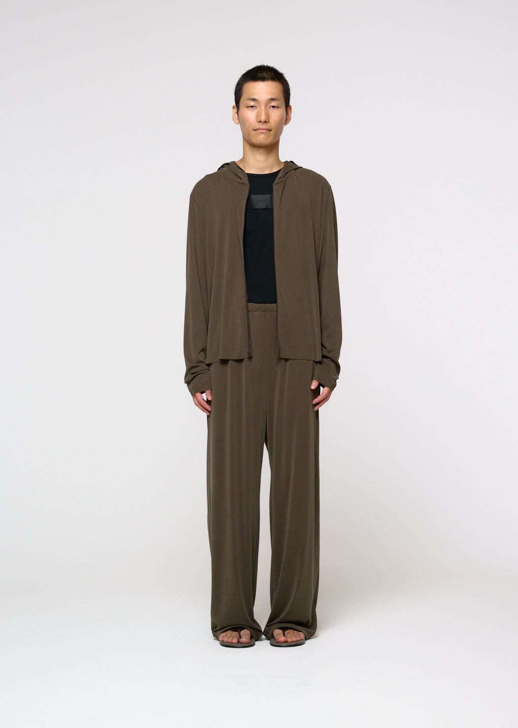 Amomento - Easy Banding Pants (Brown) product image 2 | TRAB K-Fashion Australia