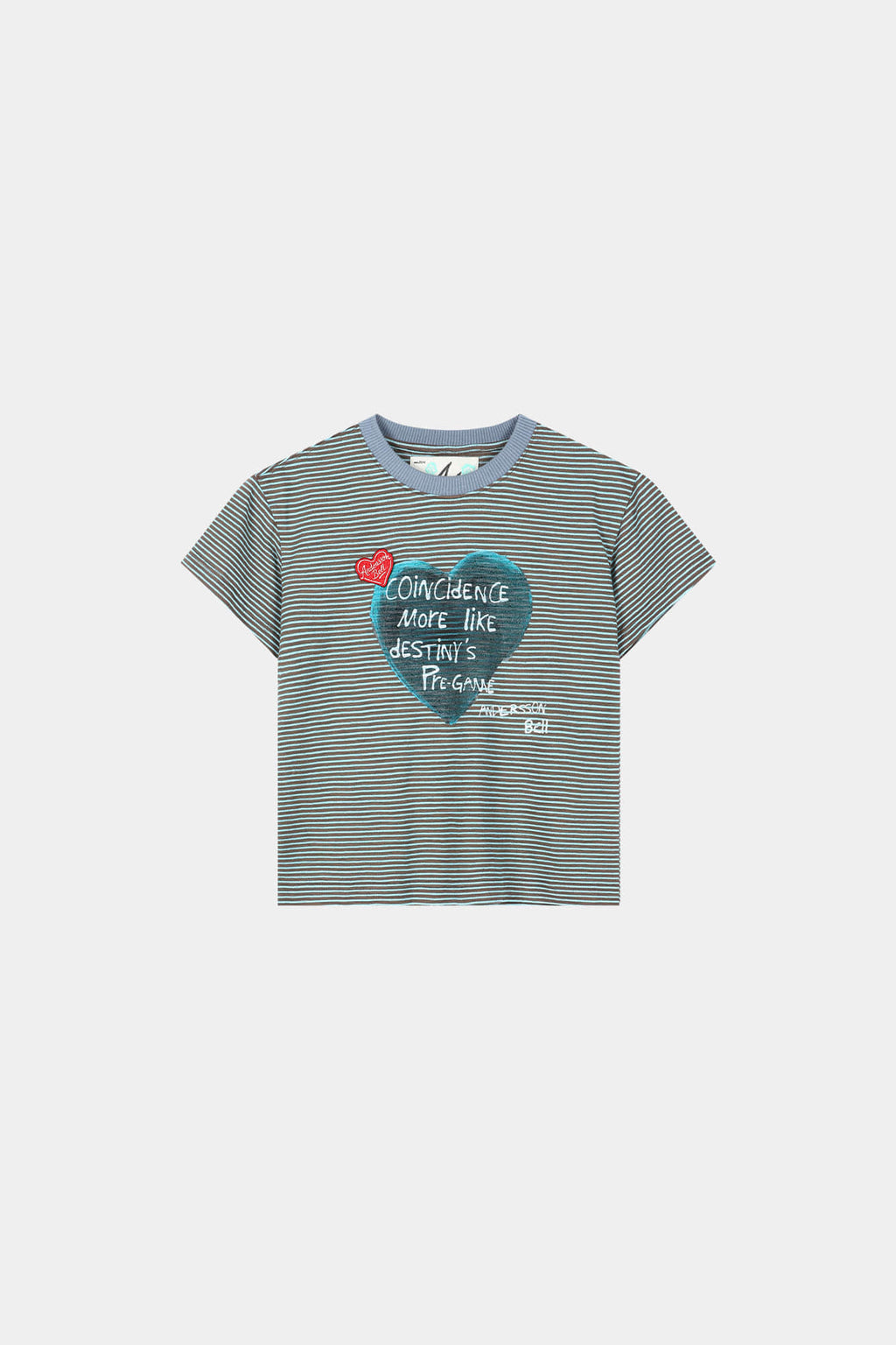 Andersson Bell - (essential) Heart Message Stripe T-Shirt (Essential) product image 11 | TRAB K-Fashion Australia
