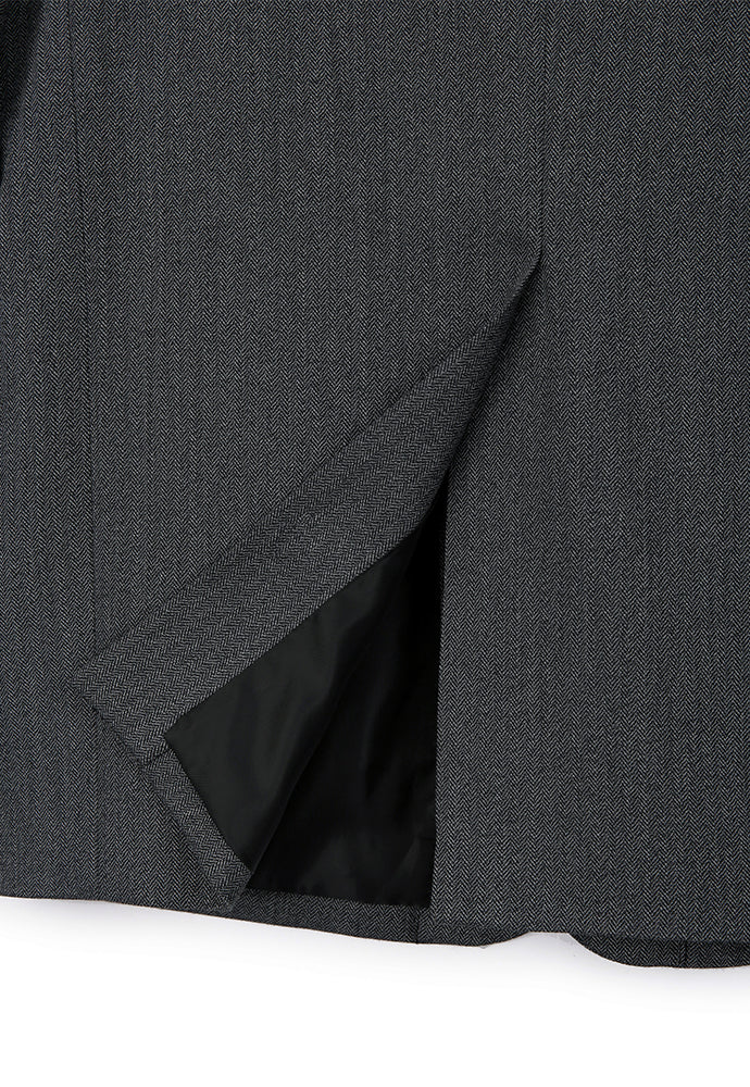 Tonywack - Relaxed Fit Tailored Blazer (Mid-Grey Herringbone) product image 13 | TRAB K-Fashion Australia
