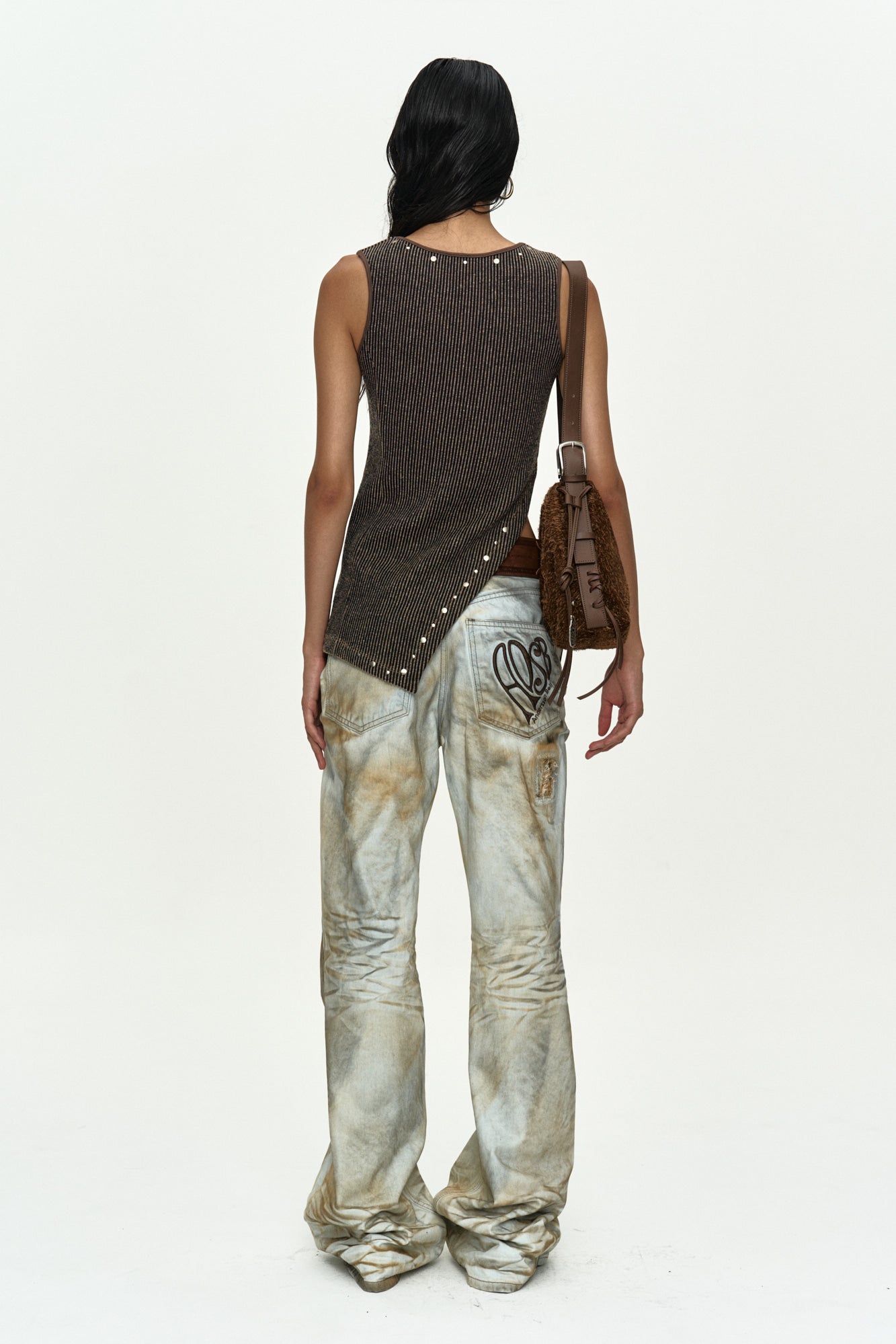 Andersson Bell - Hot-Fix Tank Top (Beige) product image 4 | TRAB K-Fashion Australia