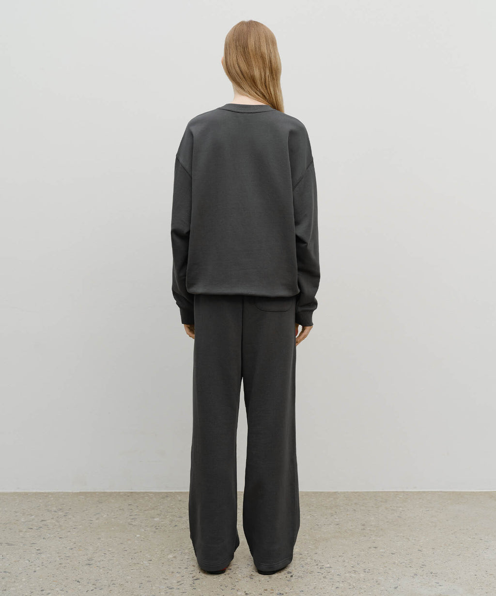Marithe & Francois Girbaud - Marithe Logo Sweat Pants (Charcoal) product image 4 | TRAB K-Fashion Australia