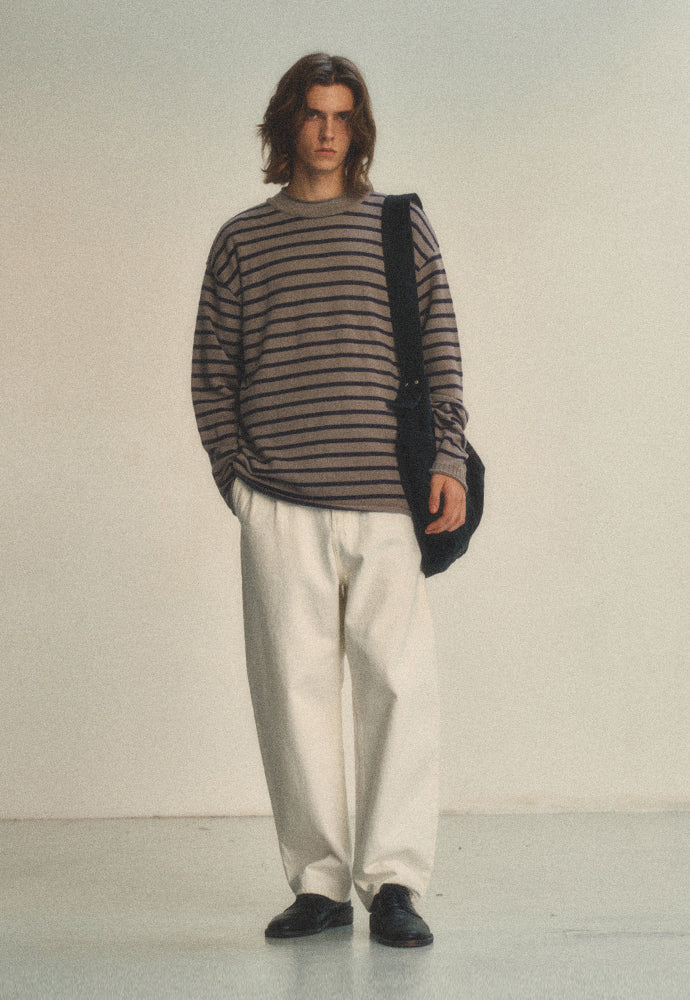 Art if acts - Roll up Pullover Knit (Truffle) product image 4 | TRAB K-Fashion Australia