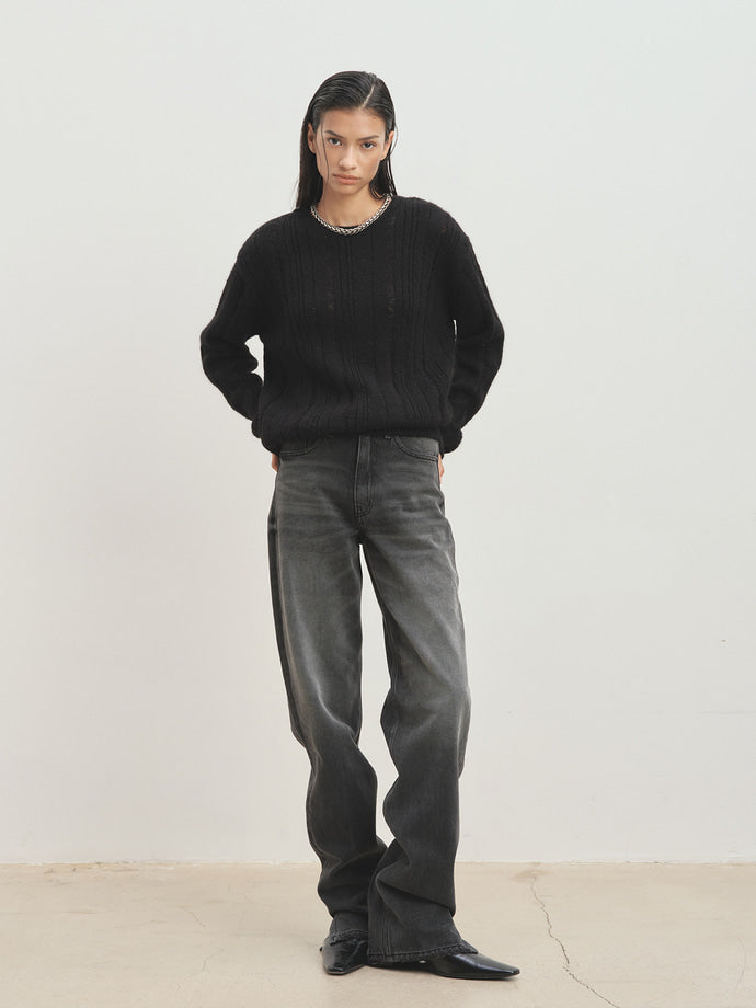 Tonywack - Straight Denim Trousers (Washed Black) product image 8 | TRAB K-Fashion Australia