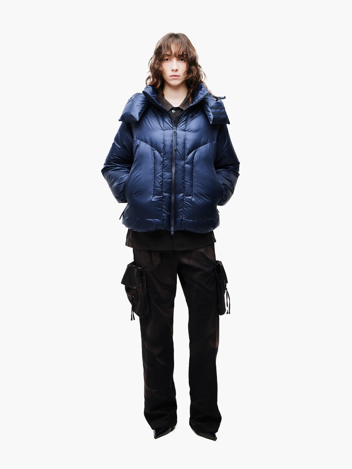 Jiyong Kim - Heavy Down Jacket (Navy) product image 3 | TRAB K-Fashion Australia