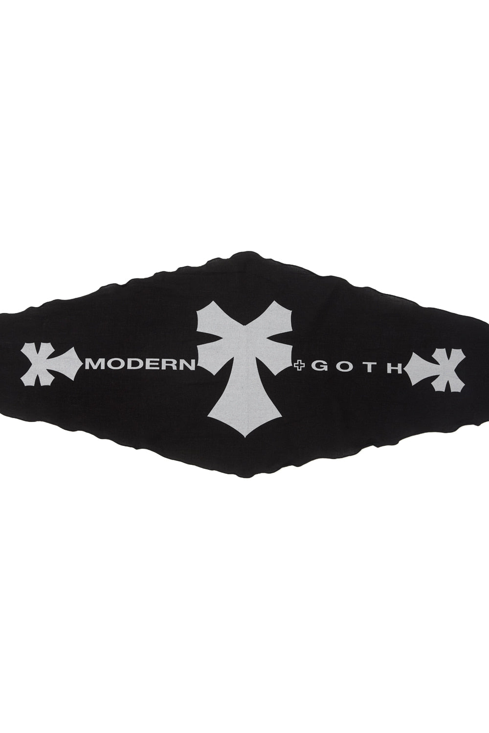 Hatchingroom - Tabber Modern Goth Diamond Slogan Scarf (Black) product image 2 | TRAB K-Fashion Australia