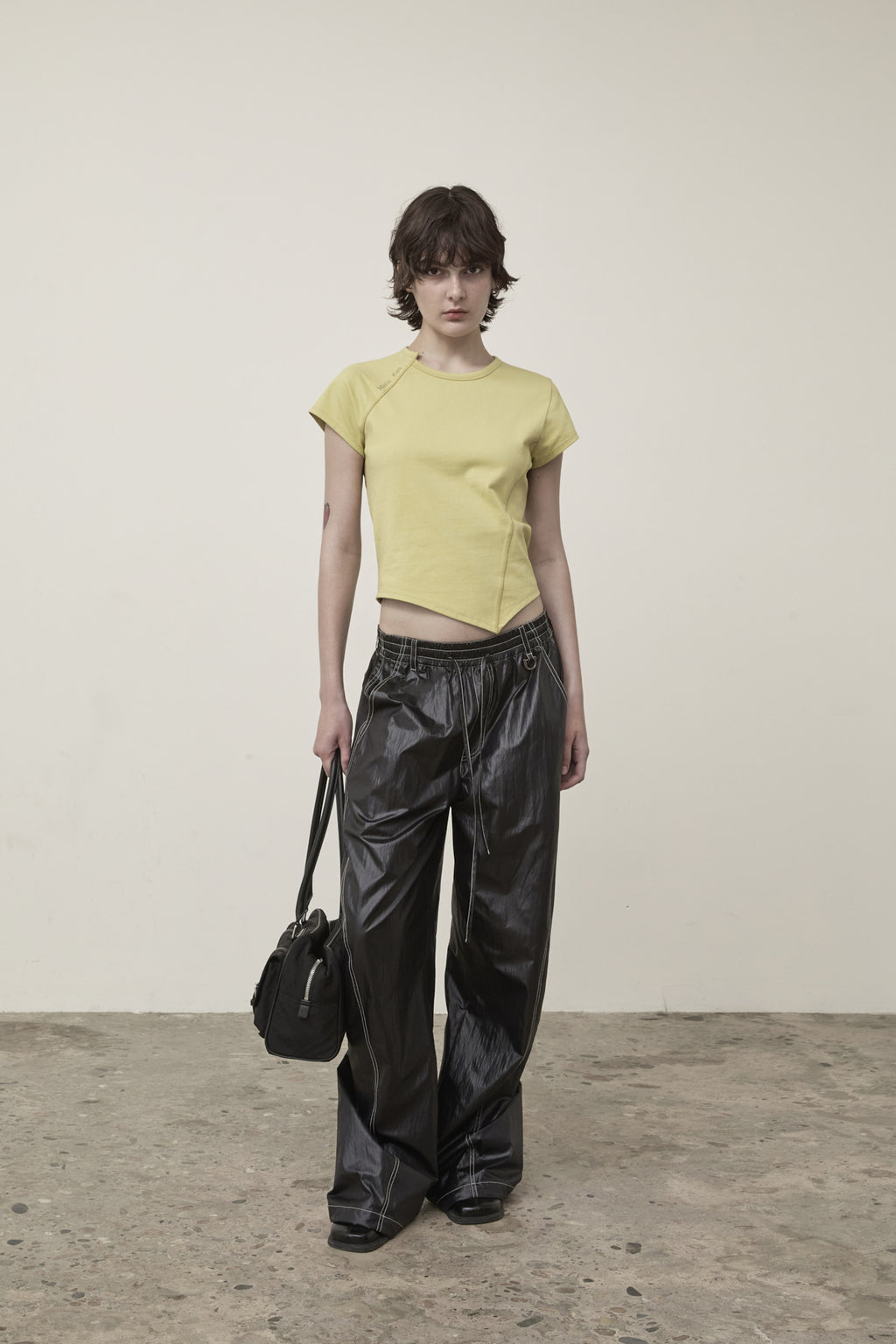 Matin Kim - Twist Point Slim Top (Lime) product image 8 | TRAB K-Fashion Australia