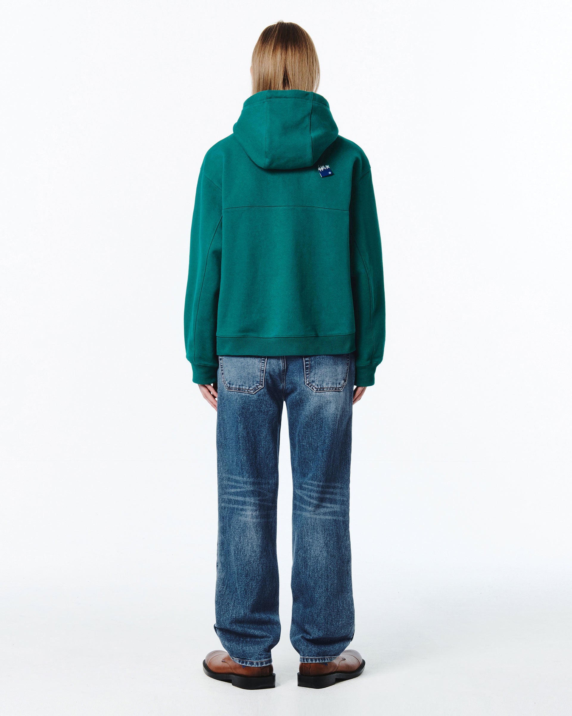 Ader Error - Sig; BL Tag hoodie zip-up 01 (Green) product image 3 | TRAB K-Fashion Australia