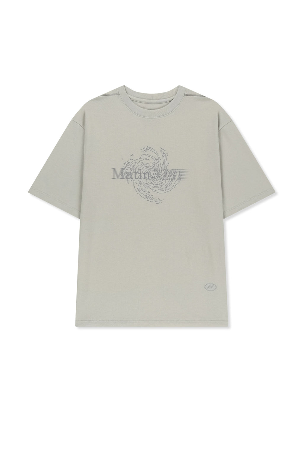 Matin Kim - Matin Pace Vortex Graffiti Top (Light Grey) product image 1 | TRAB K-Fashion Australia