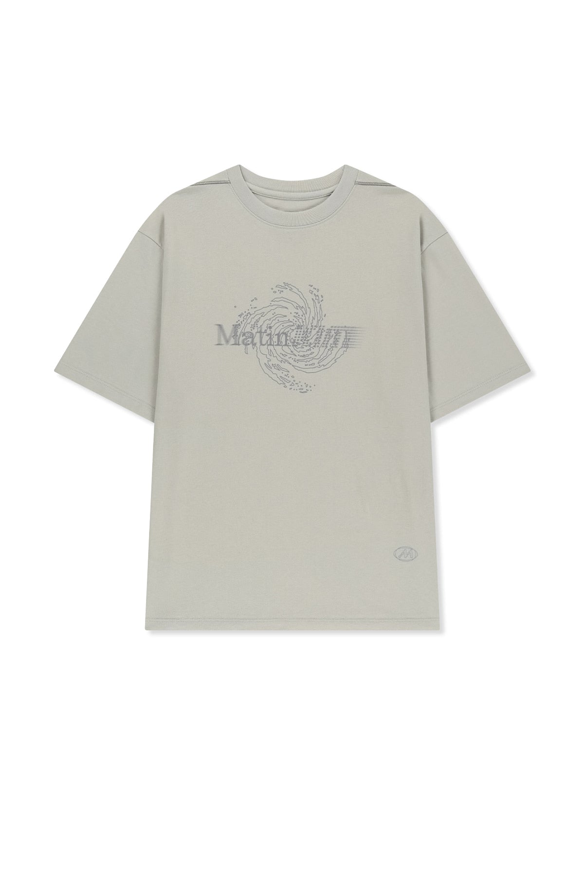 Matin Kim - Matin Pace Vortex Graffiti Top (Light Grey) product image 1 | TRAB K-Fashion Australia