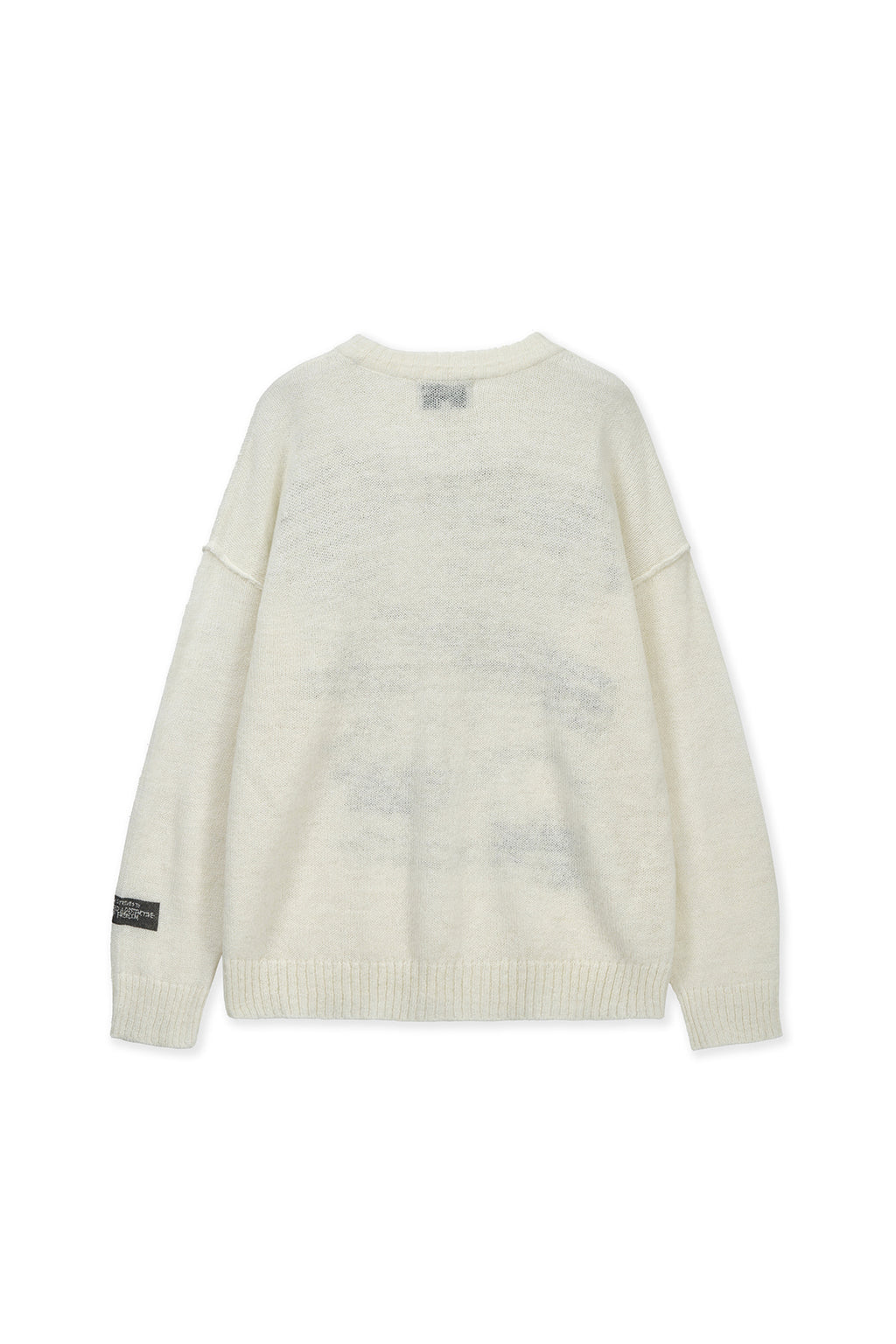 Matin Kim - Graffiti Artwork Knit Pullover (Ivory) product image 2 | TRAB K-Fashion Australia