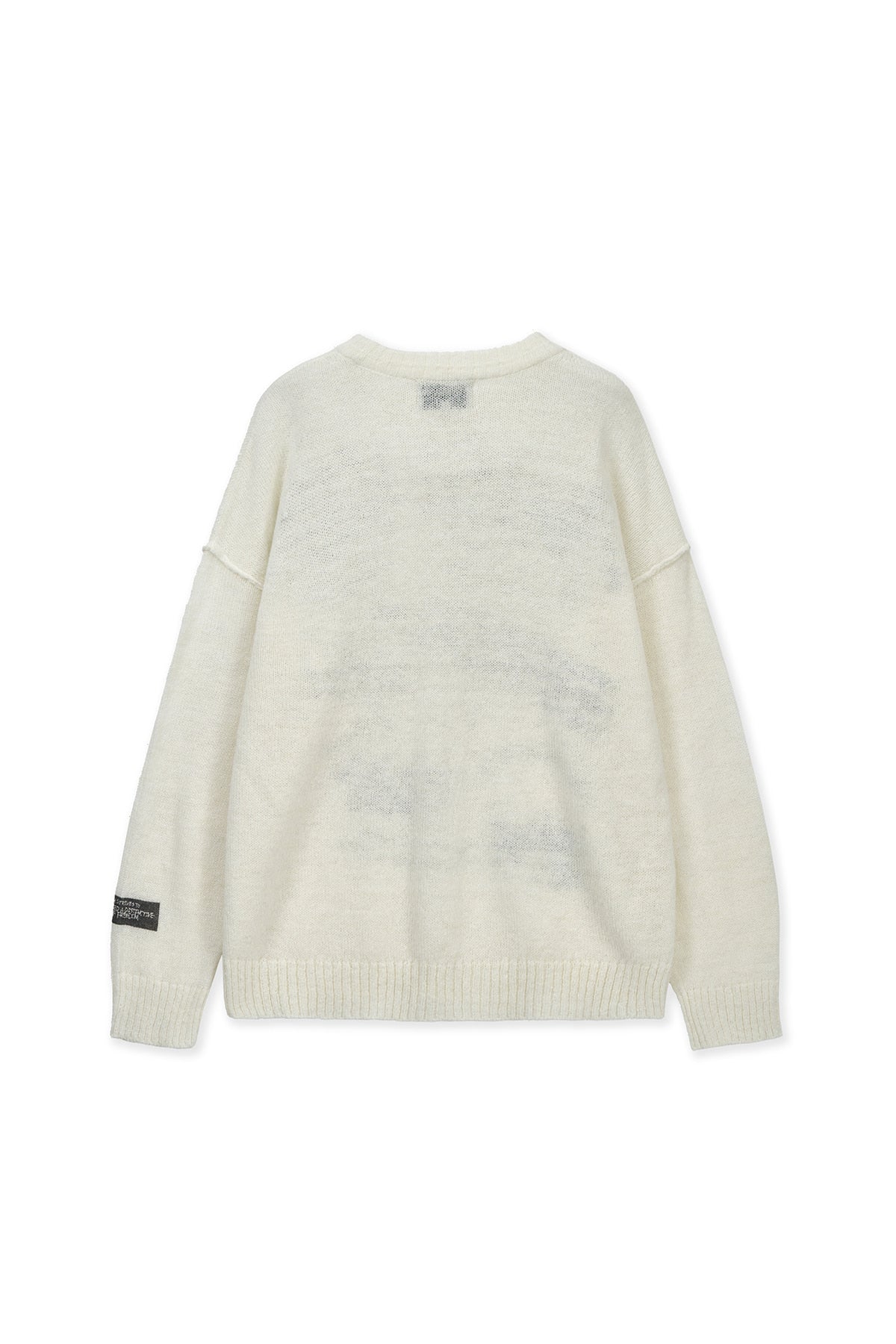 Matin Kim - Graffiti Artwork Knit Pullover (Ivory) product image 2 | TRAB K-Fashion Australia