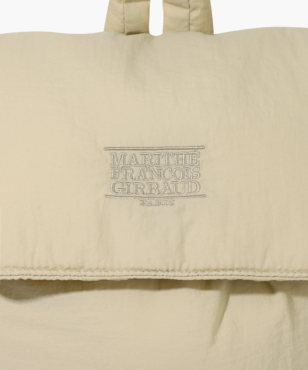 Marithe & Francois Girbaud - Classic Logo Padding Backpack (Beige) product image 4 | TRAB K-Fashion Australia