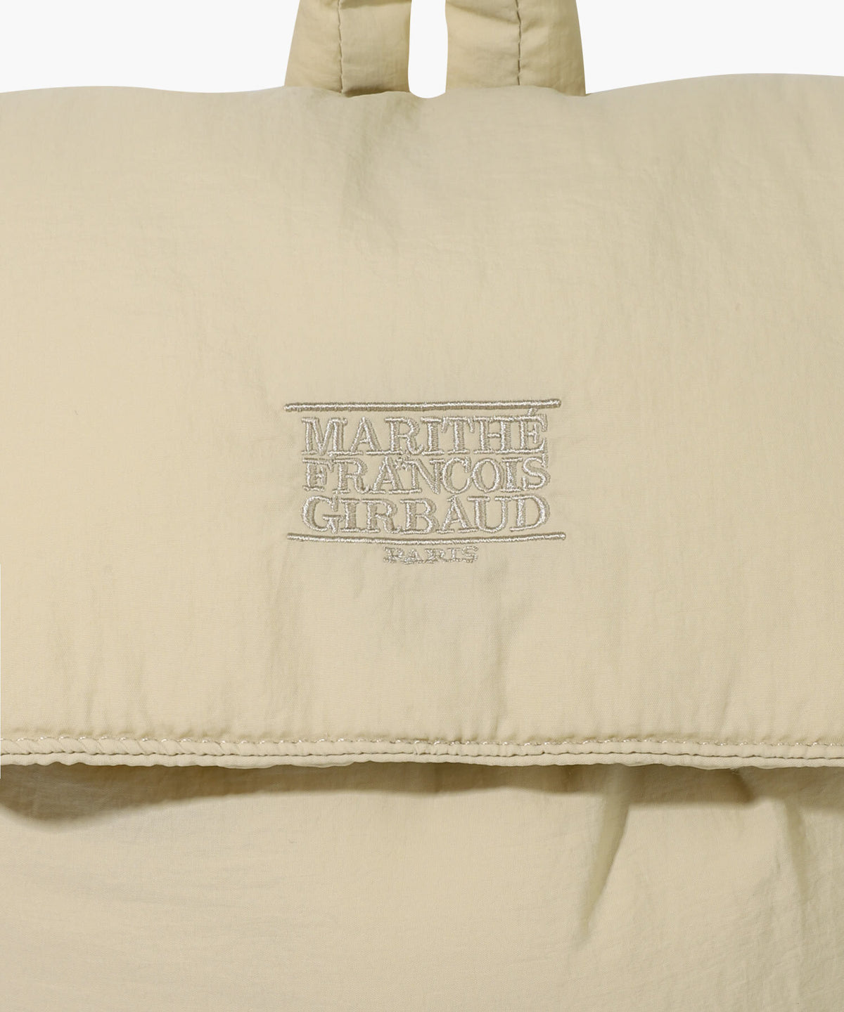 Marithe & Francois Girbaud - Classic Logo Padding Backpack (Beige) product image 4 | TRAB K-Fashion Australia