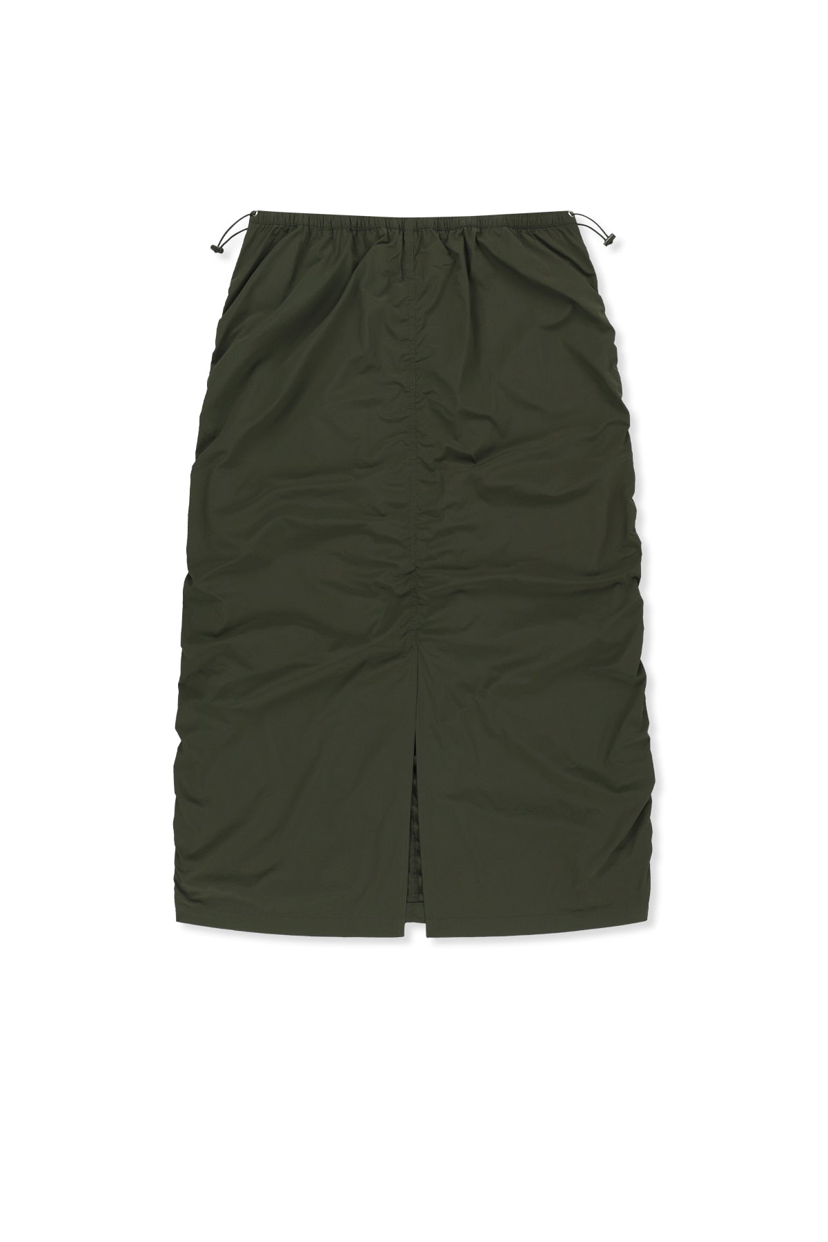 Matin Kim - Patch Pocket Shirring Nylon Skirt (Khaki) product image 2 | TRAB K-Fashion Australia