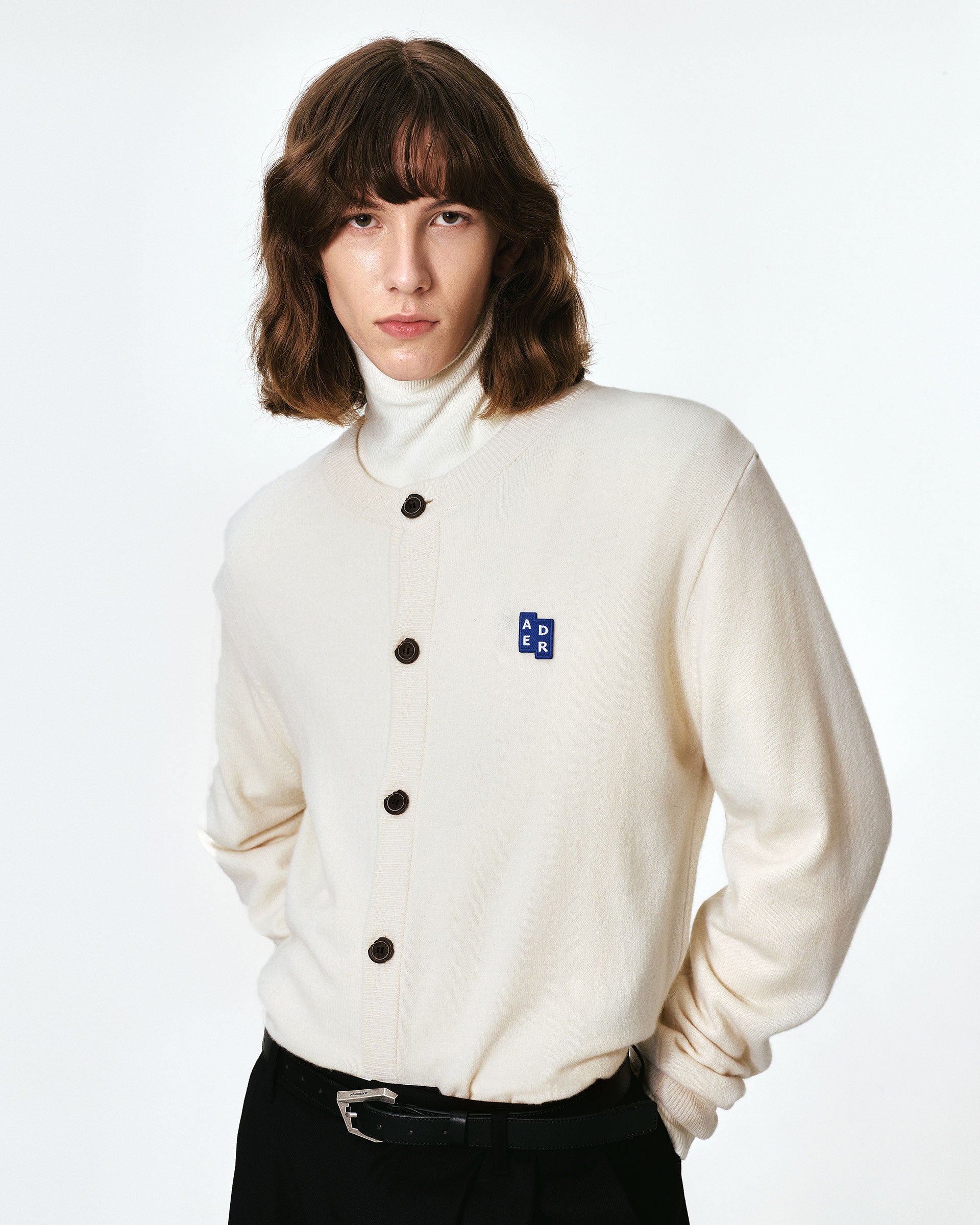 Ader Error - Sig; BL Tag cardigan 02 (Oatmeal) product image 2 | TRAB K-Fashion Australia