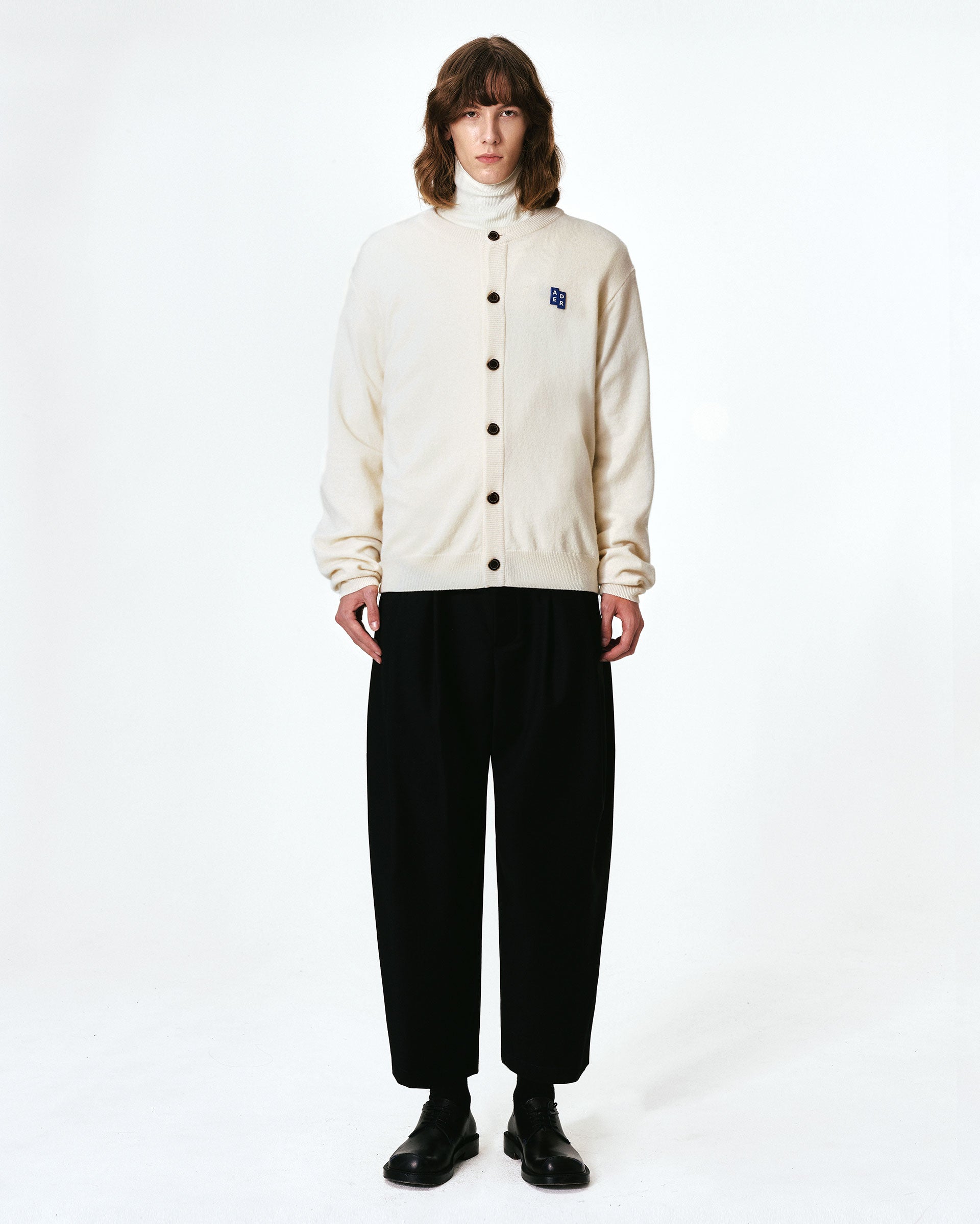 Ader Error - Sig; BL Tag cardigan 02 (Oatmeal) product image 3 | TRAB K-Fashion Australia