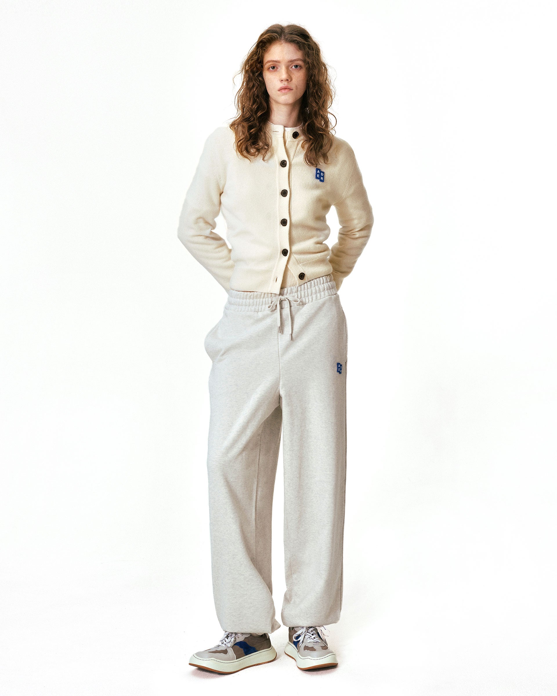 Ader Error - Sig; BL Tag cardigan 02 (Oatmeal) product image 2 | TRAB K-Fashion Australia