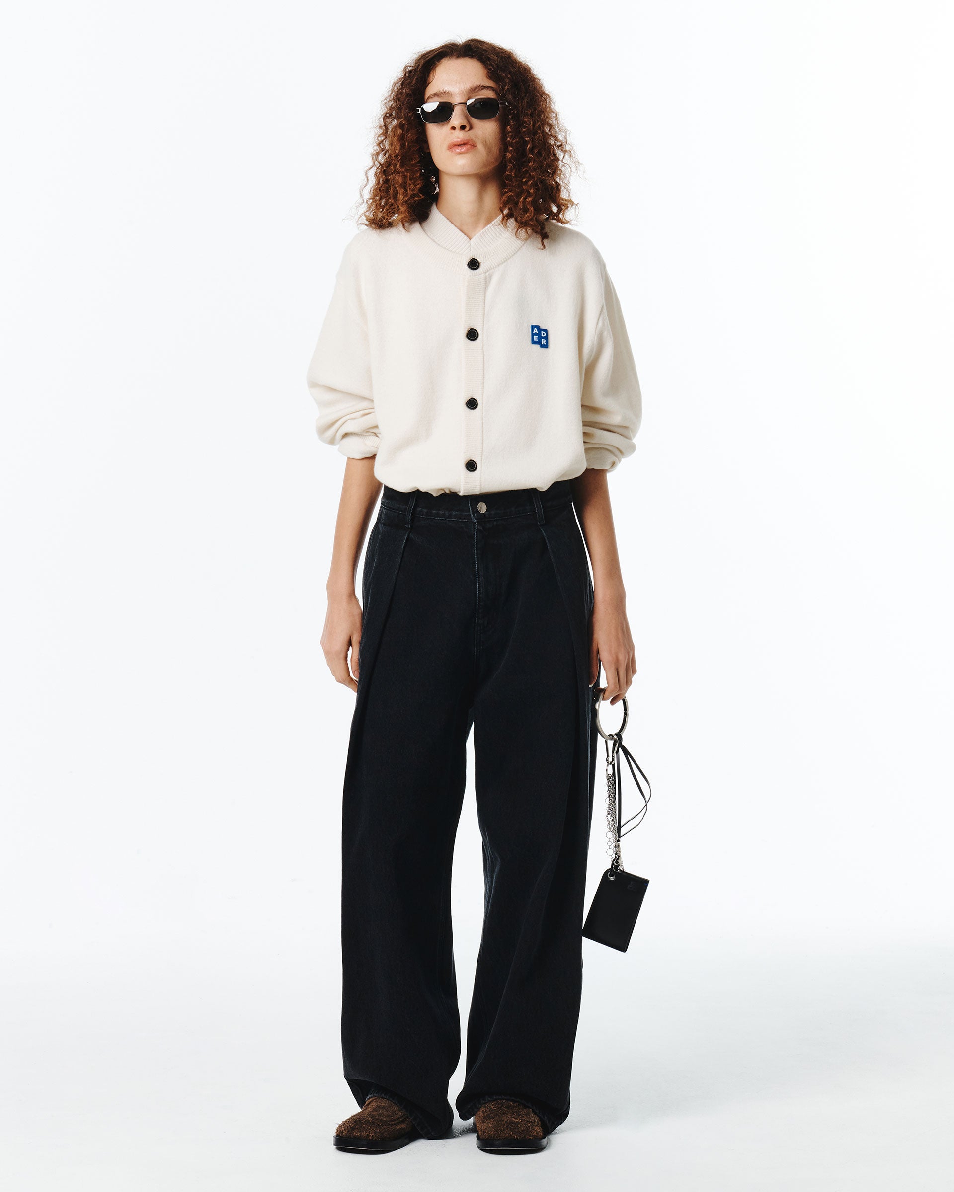 Ader Error - Sig; BL Tag cardigan 02 (Oatmeal) product image 4 | TRAB K-Fashion Australia