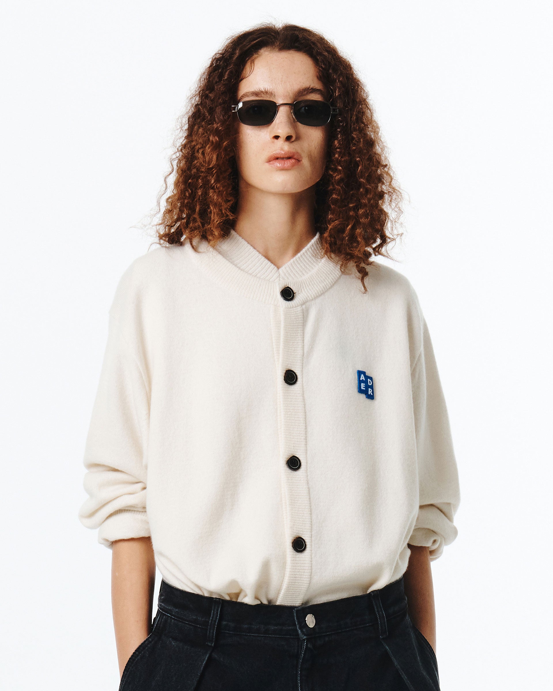 Ader Error - Sig; BL Tag cardigan 02 (Oatmeal) product image 5 | TRAB K-Fashion Australia