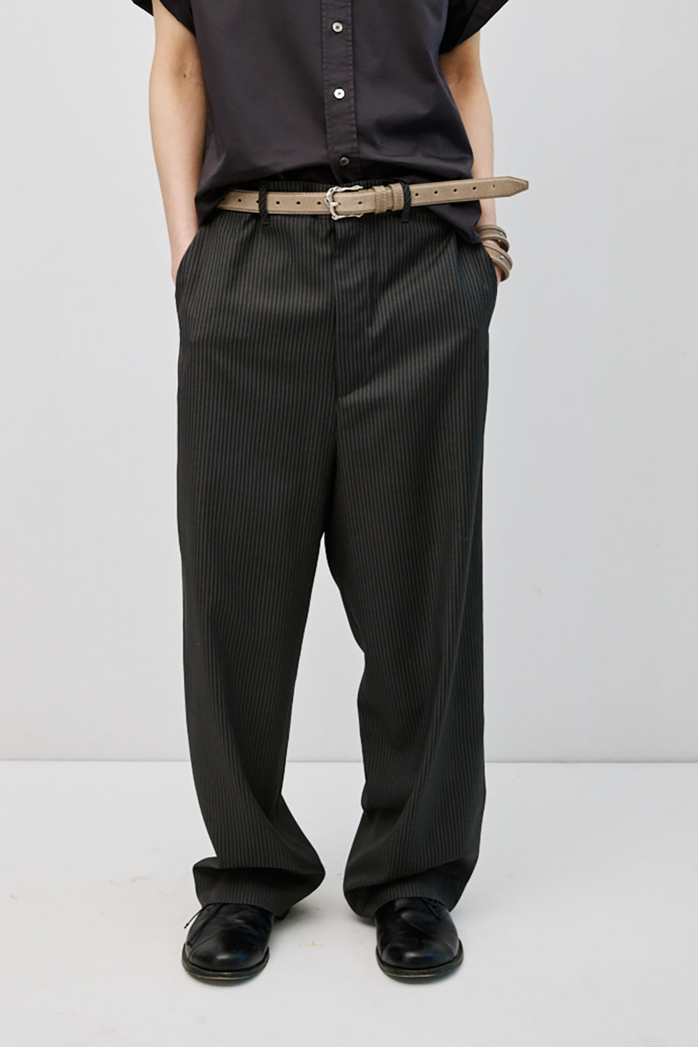 Hatchingroom - Contrast Trousers Stripe (Dark Grey) product image 10 | TRAB K-Fashion Australia