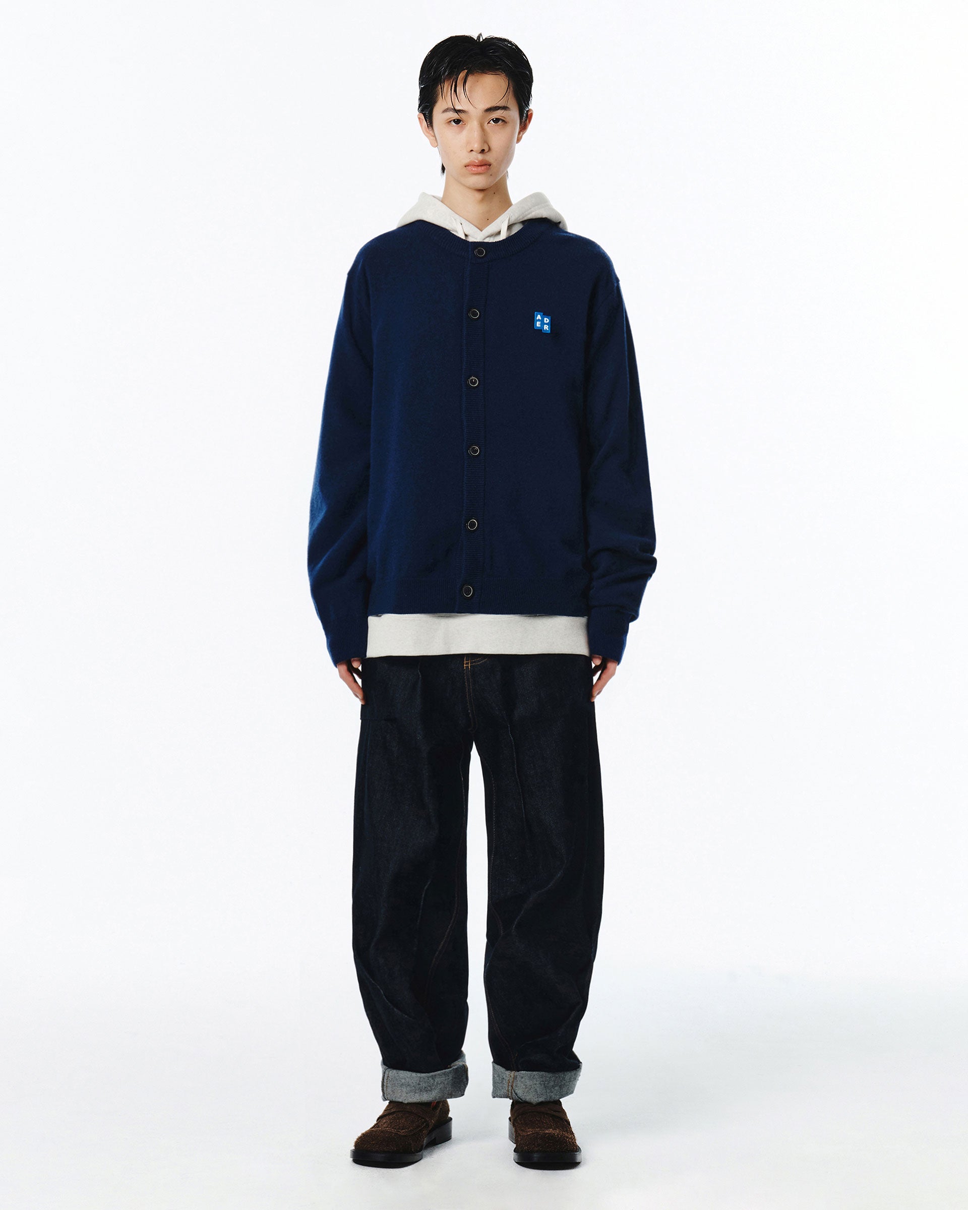 Ader Error - Sig; BL Tag cardigan 02 (Navy) product image 5 | TRAB K-Fashion Australia