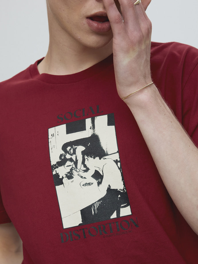 Tonywack - Social Distortion Garment Dyed T-Shirt (Red Pigment) product image 6 | TRAB K-Fashion Australia
