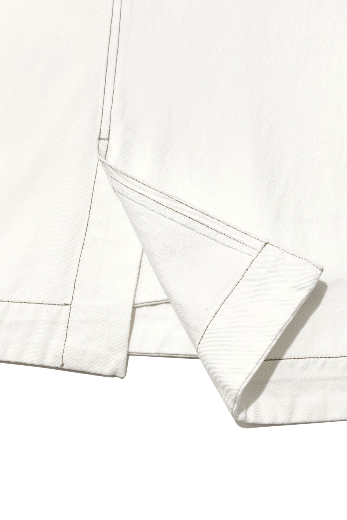 Matin Kim - Denim Mixed Flare Skirt (Ivory) product image 7 | TRAB K-Fashion Australia