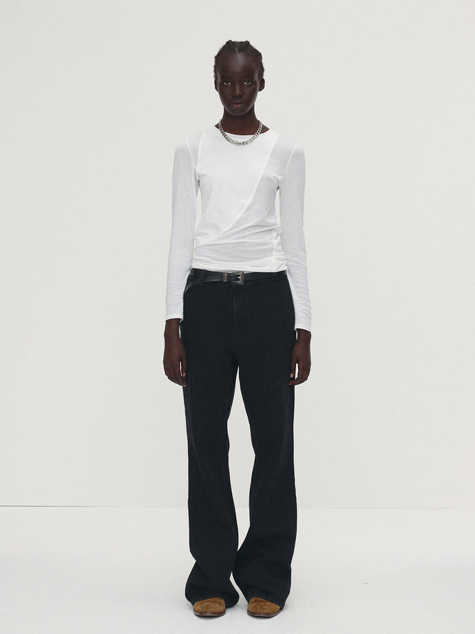 Tonywack - Flared-Leg Tailored Jeans (Washed Black) product image 5 | TRAB K-Fashion Australia