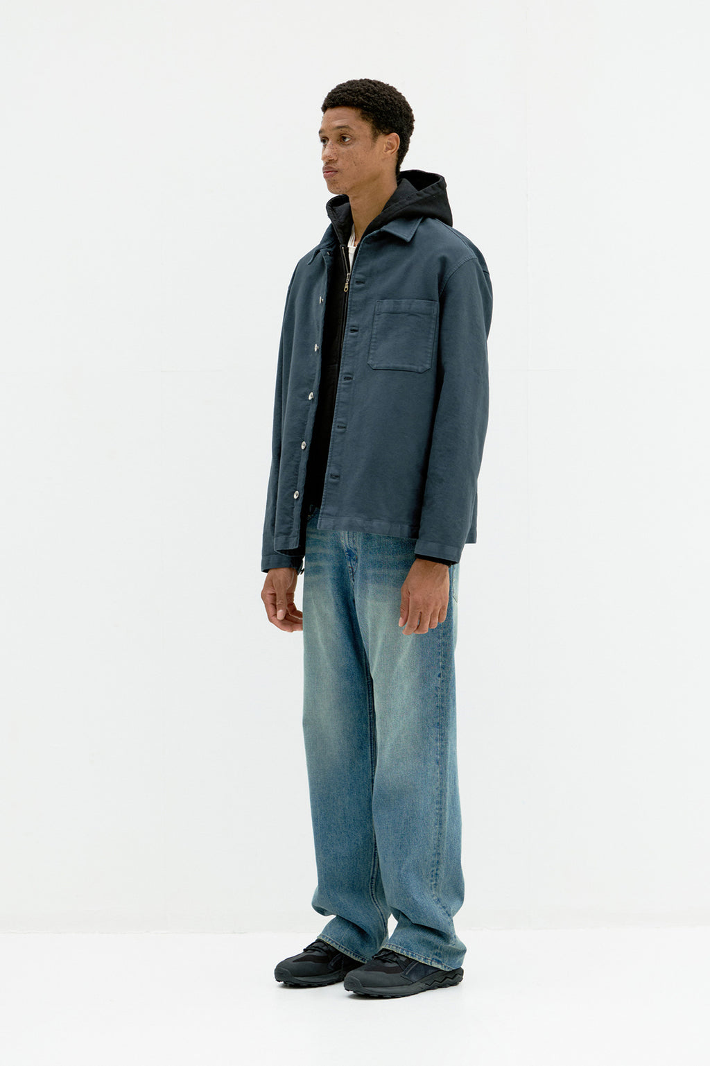Coor - Garment Dyed Rumberjack Shirt (Charcoal) product image 3 | TRAB K-Fashion Australia