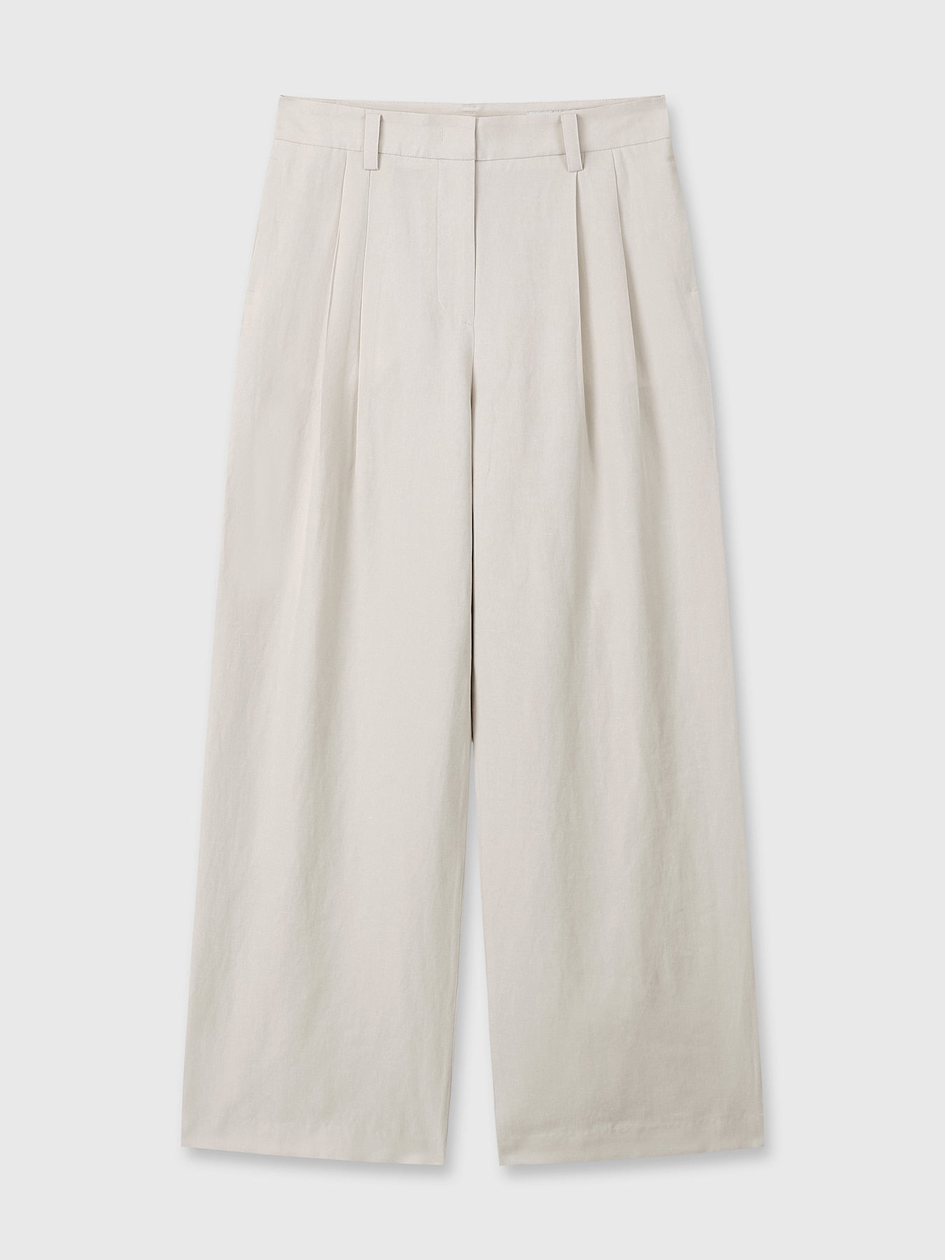 Tonywack - Linen Two Pleats Wide Pants (Ivory) product image 6 | TRAB K-Fashion Australia