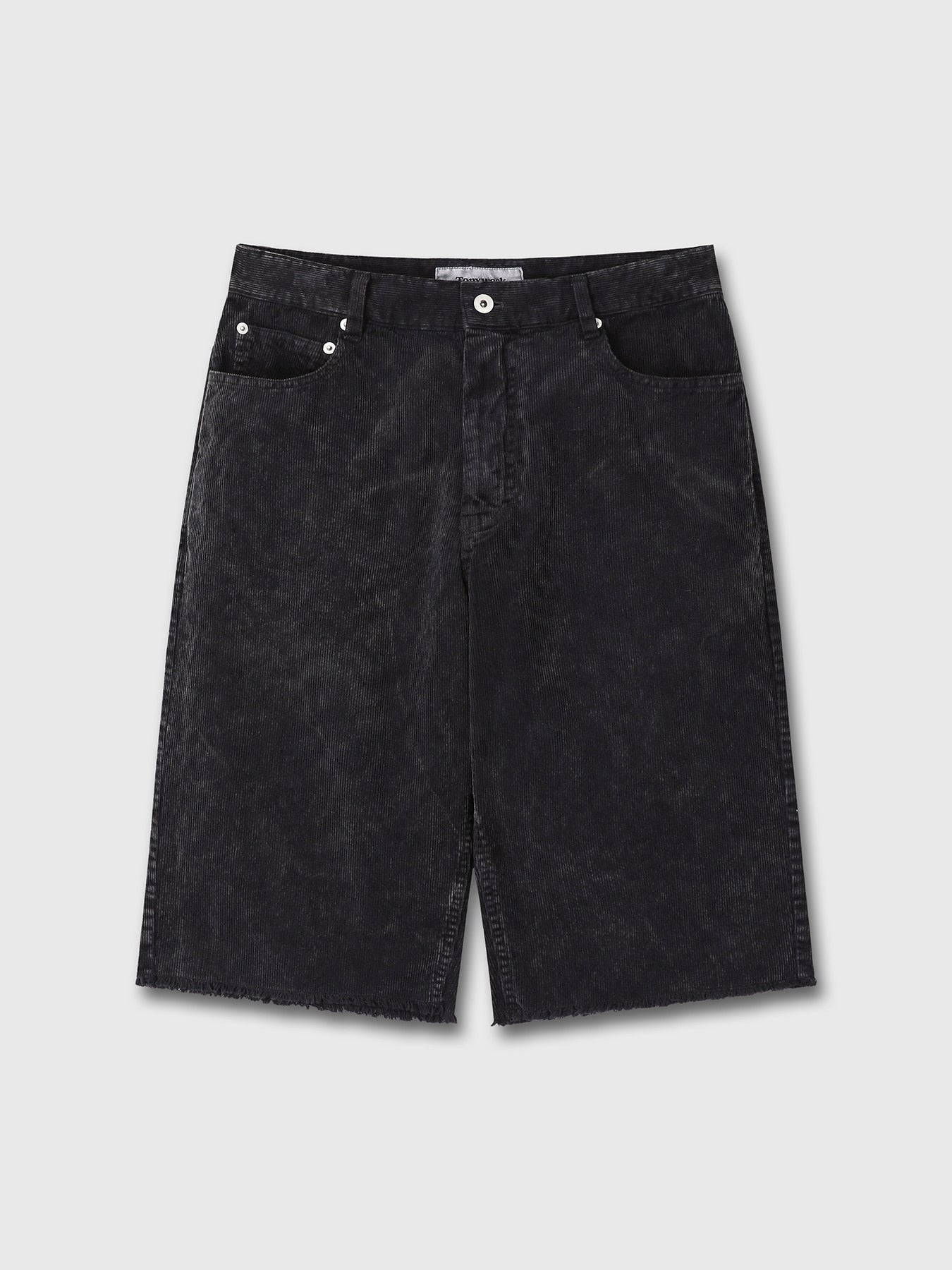 Tonywack - Raw-Hem Overdye Corduroy Shorts (Carbon Pigment) product image 6 | TRAB K-Fashion Australia
