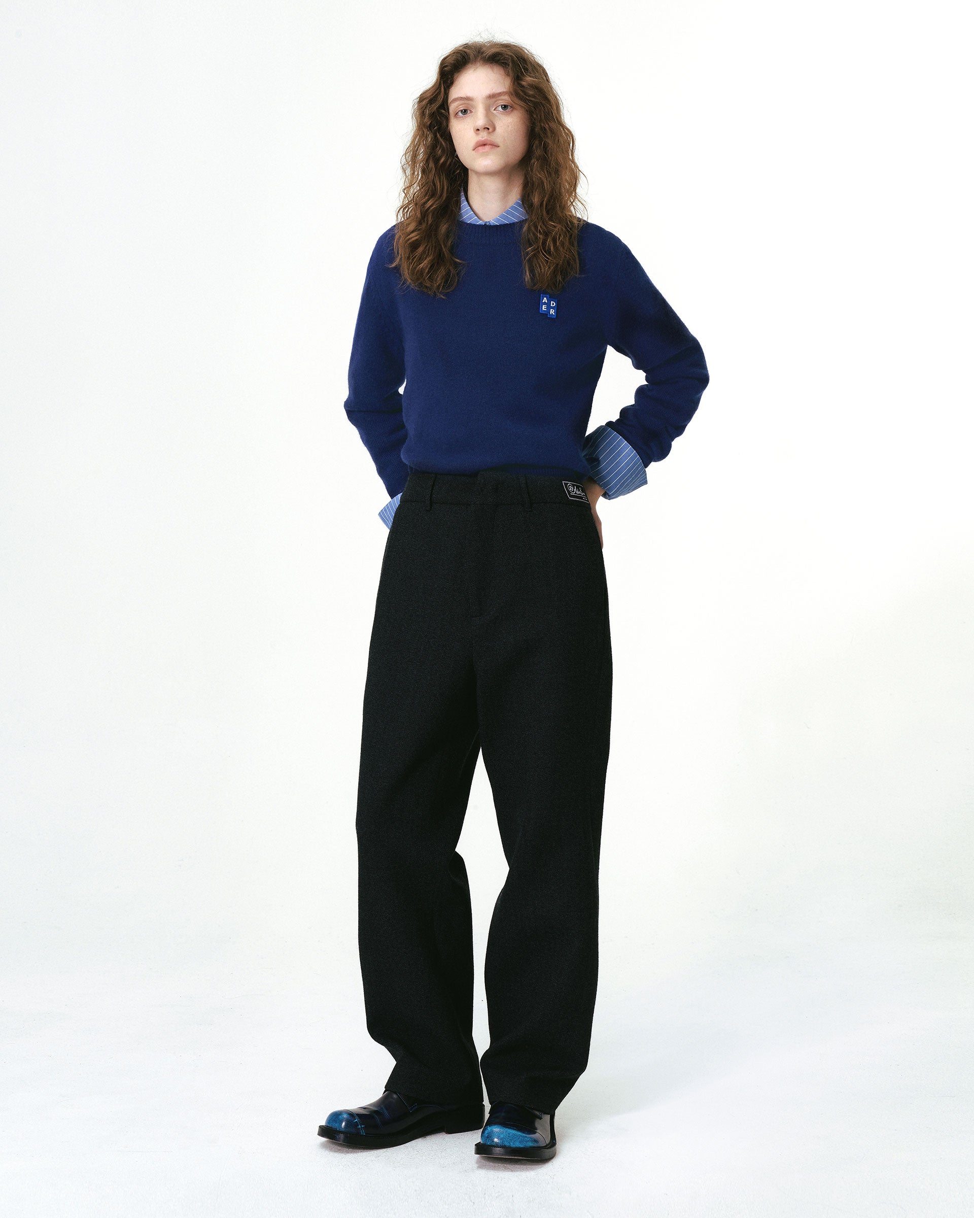 Ader Error - Sig; BL Tag knit 01 (Navy) product image 3 | TRAB K-Fashion Australia