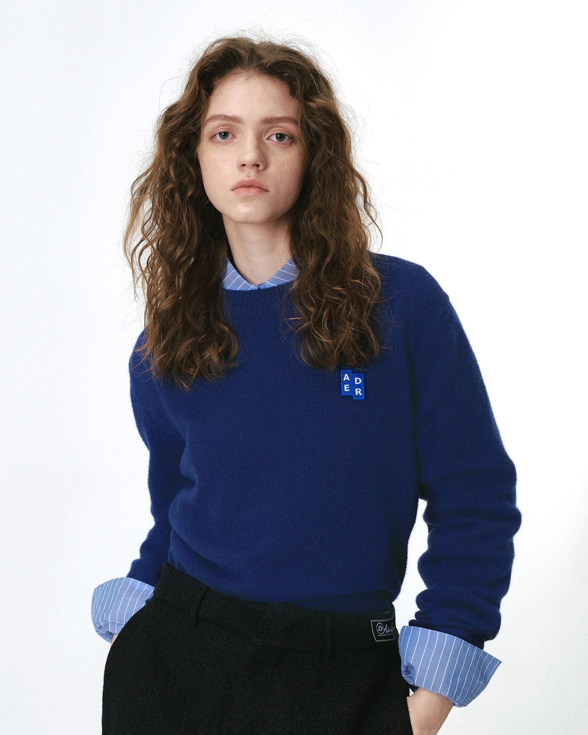 Ader Error - Sig; BL Tag knit 01 (Navy) product image 4 | TRAB K-Fashion Australia