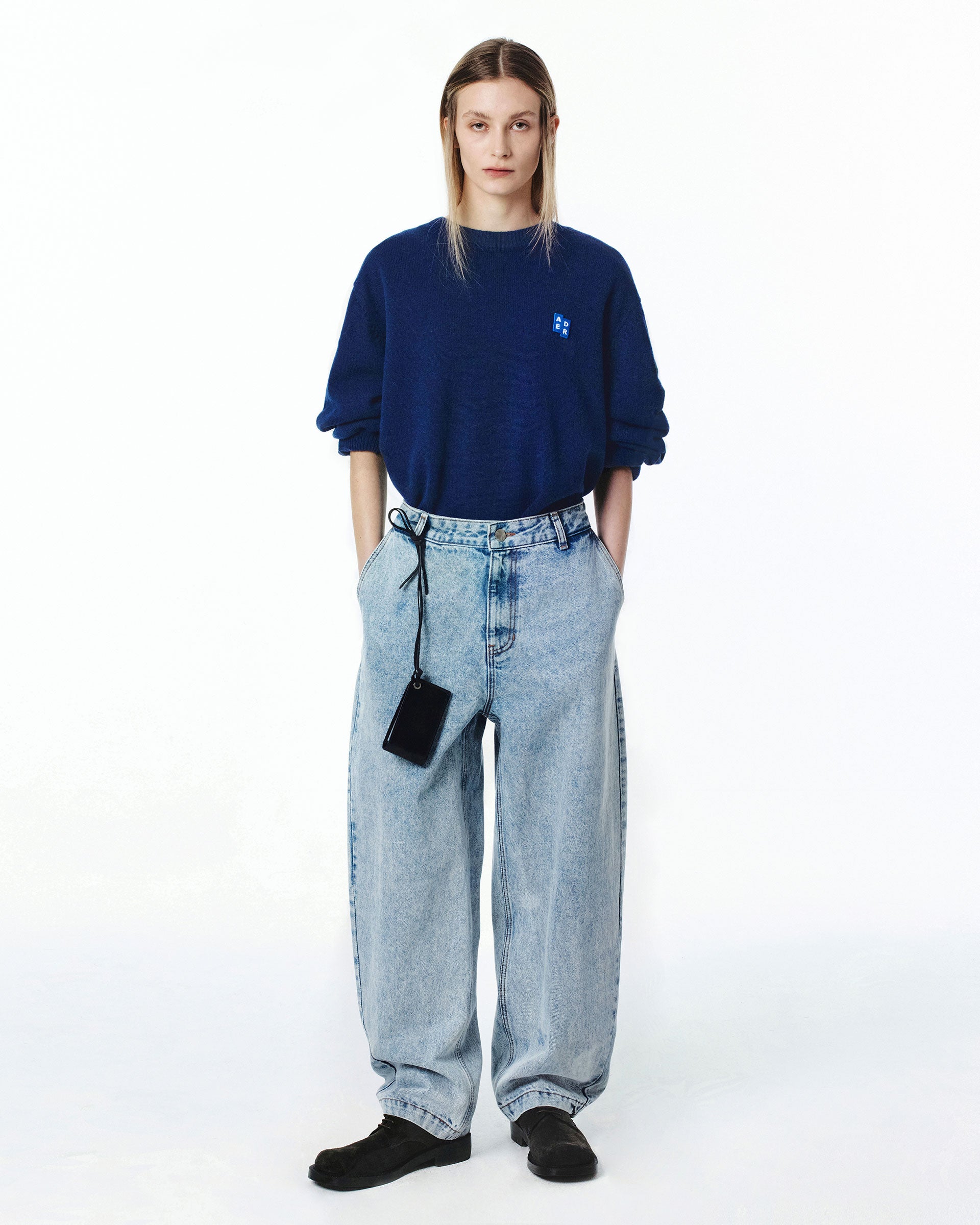 Ader Error - Sig; BL Tag knit 01 (Navy) product image 5 | TRAB K-Fashion Australia