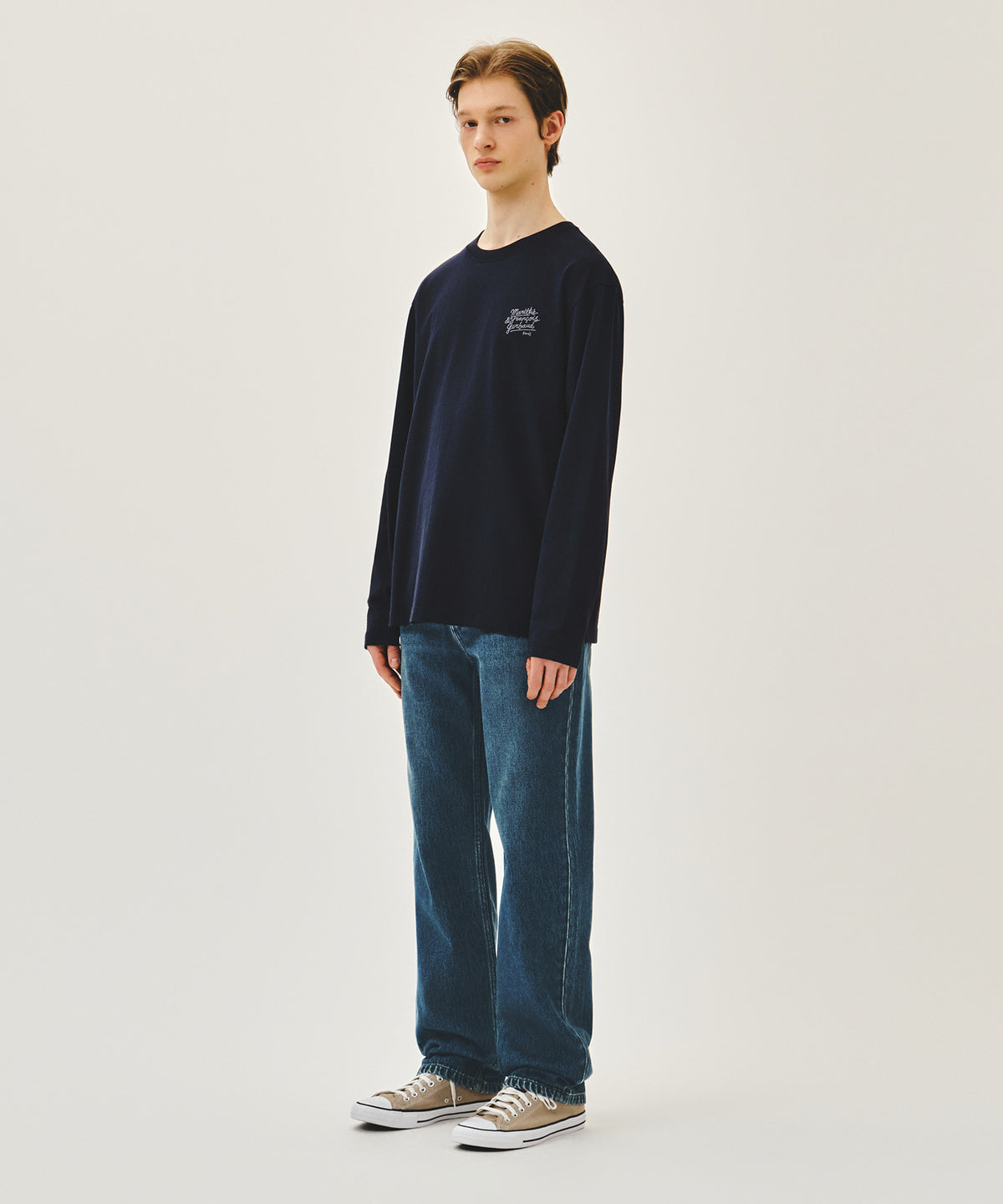 Marithe & Francois Girbaud - New M Slim Straight Denim Pants (Dark Blue) product image 4 | TRAB K-Fashion Australia