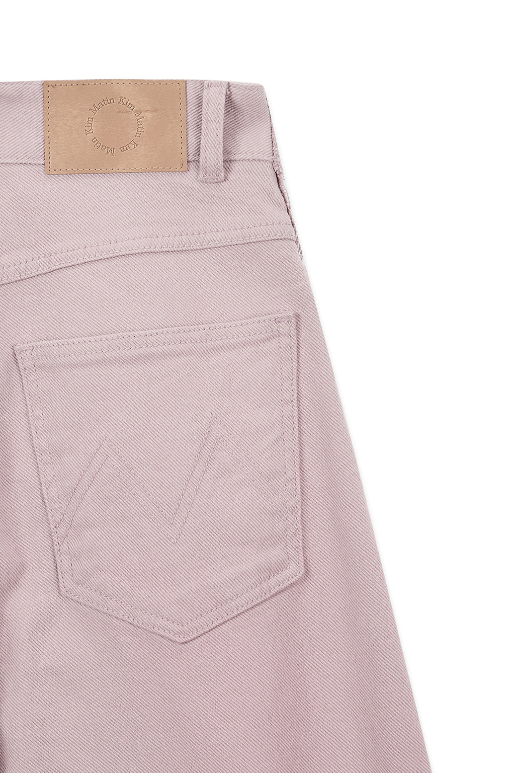 Matin Kim - Color Point Washed Denim Pants (Pink) product image 4 | TRAB K-Fashion Australia